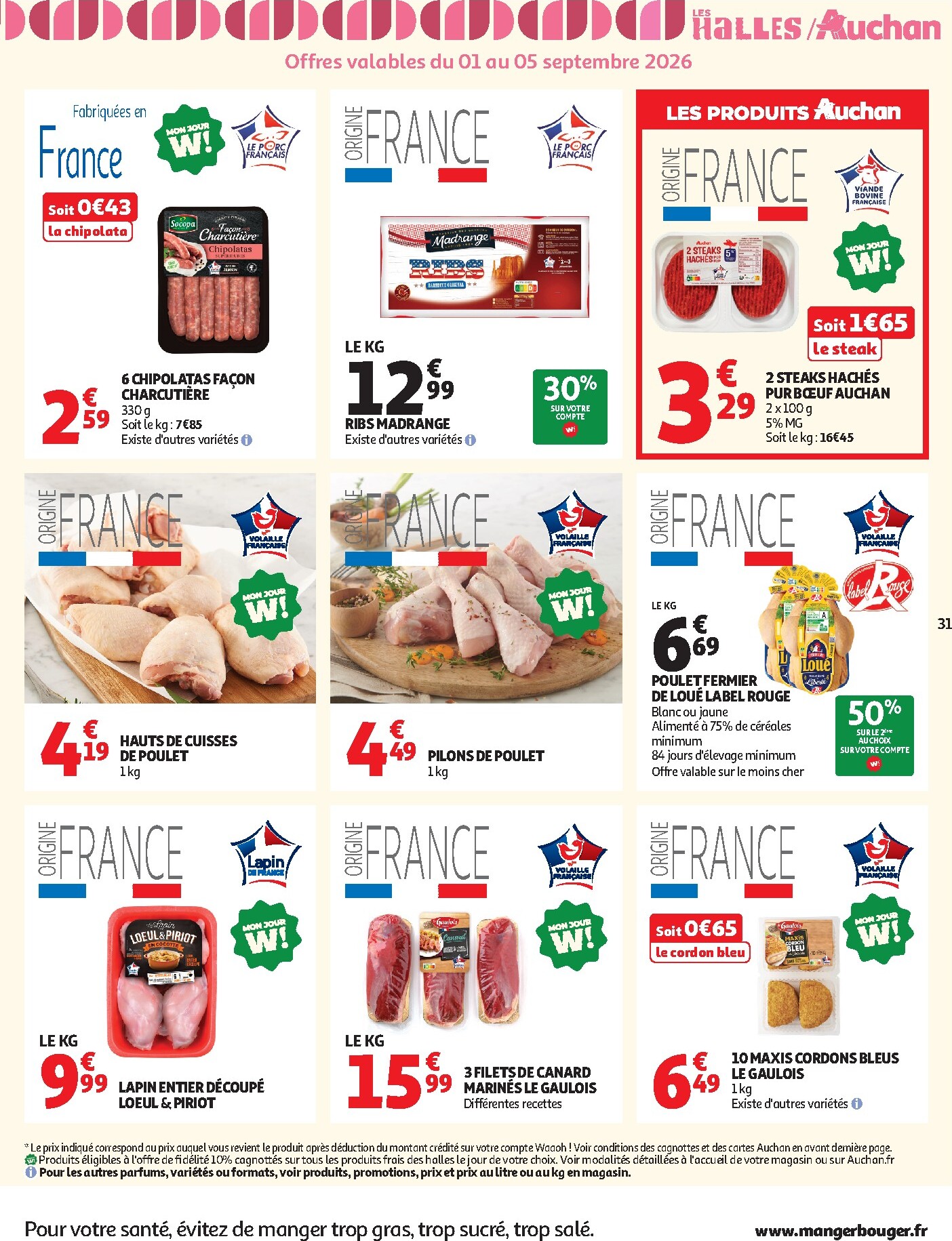 auchan - Auchan - Tops rentrée supers folder voor volgende week van dinsdag 01/09/2026 tot zaterdag 12/09/2026 - page: 31