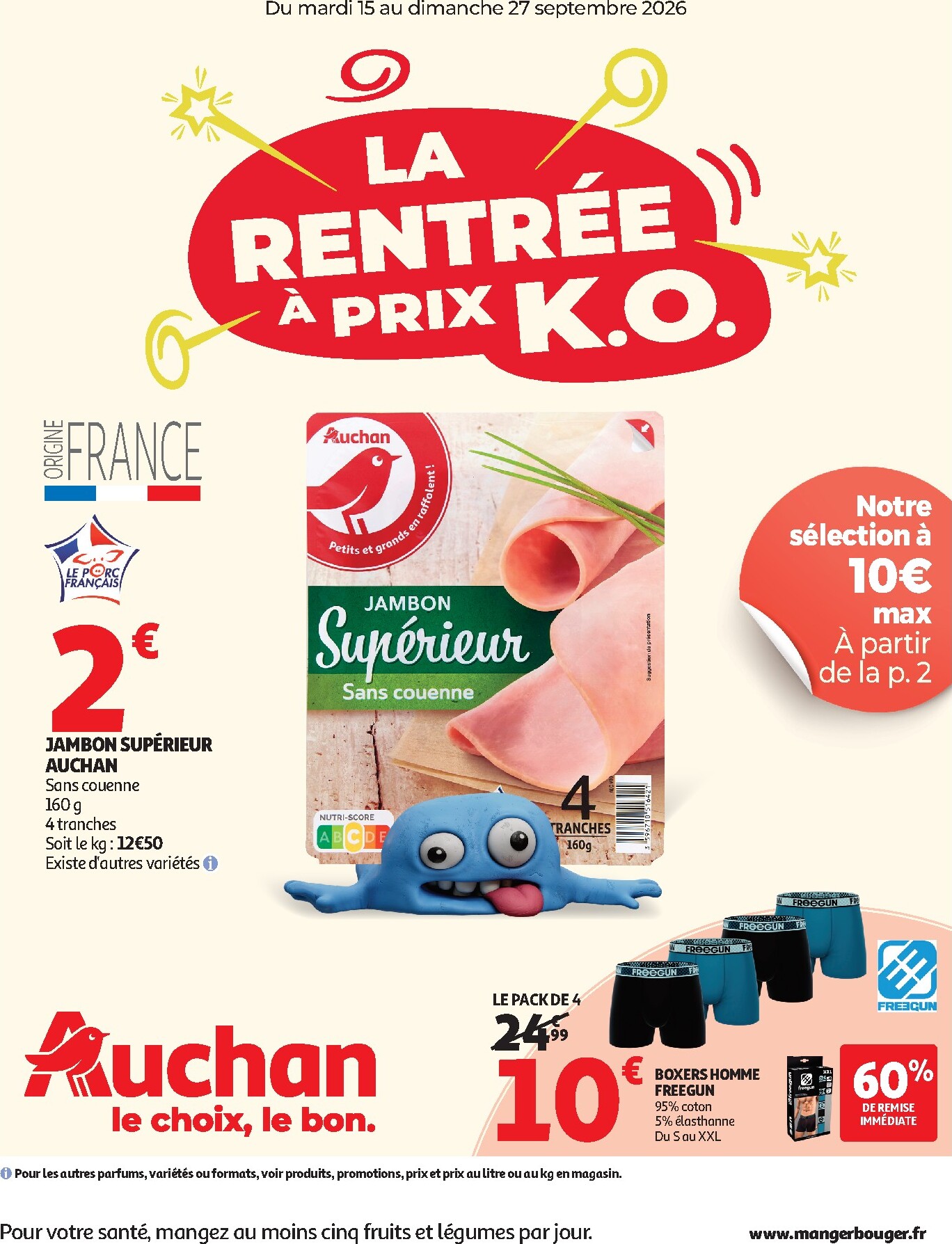 auchan - Auchan - Foire à la bière hypers - Hypermarché folder voor volgende week van dinsdag 15/09/2026 tot zondag 27/09/2026