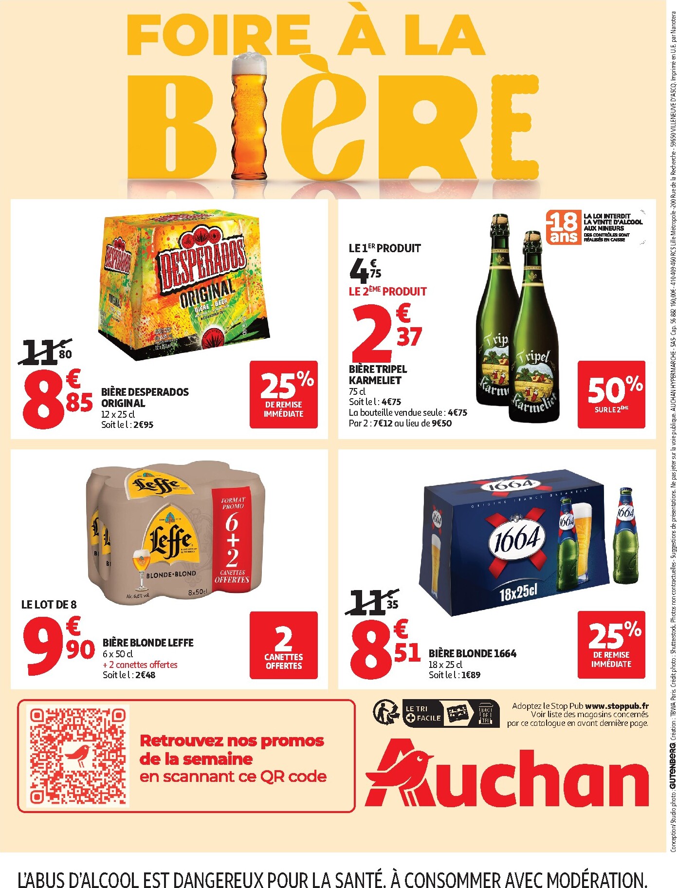 auchan - Auchan - Foire à la bière hypers - Hypermarché folder voor volgende week van dinsdag 15/09/2026 tot zondag 27/09/2026 - page: 58