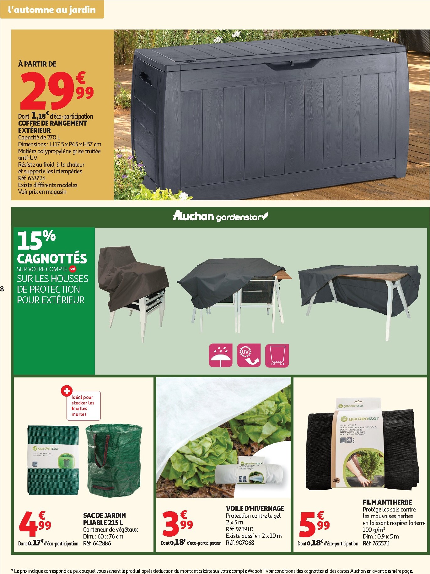 auchan - Auchan - Jardinage automne folder voor volgende week van dinsdag 22/09/2026 tot zondag 11/10/2026 - page: 8