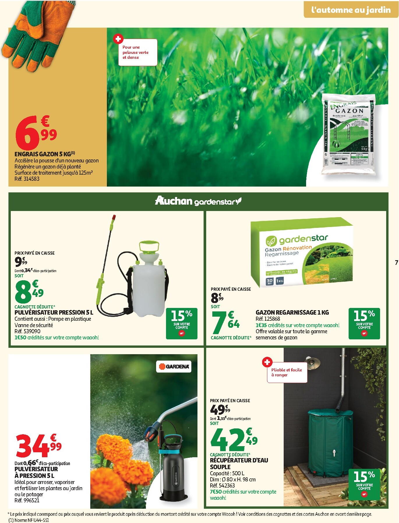 auchan - Auchan - Jardinage automne folder voor volgende week van dinsdag 22/09/2026 tot zondag 11/10/2026 - page: 7