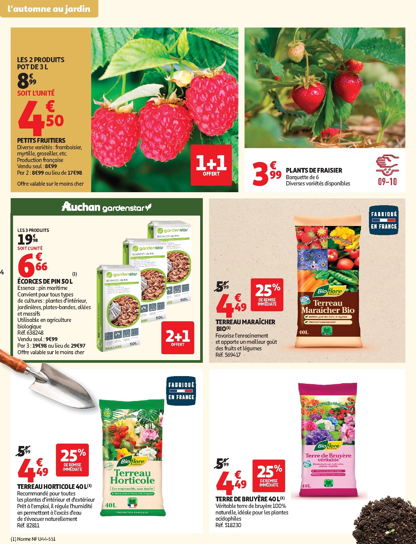 auchan - Auchan - Jardinage automne folder voor volgende week van dinsdag 22/09/2026 tot zondag 11/10/2026 - page: 4