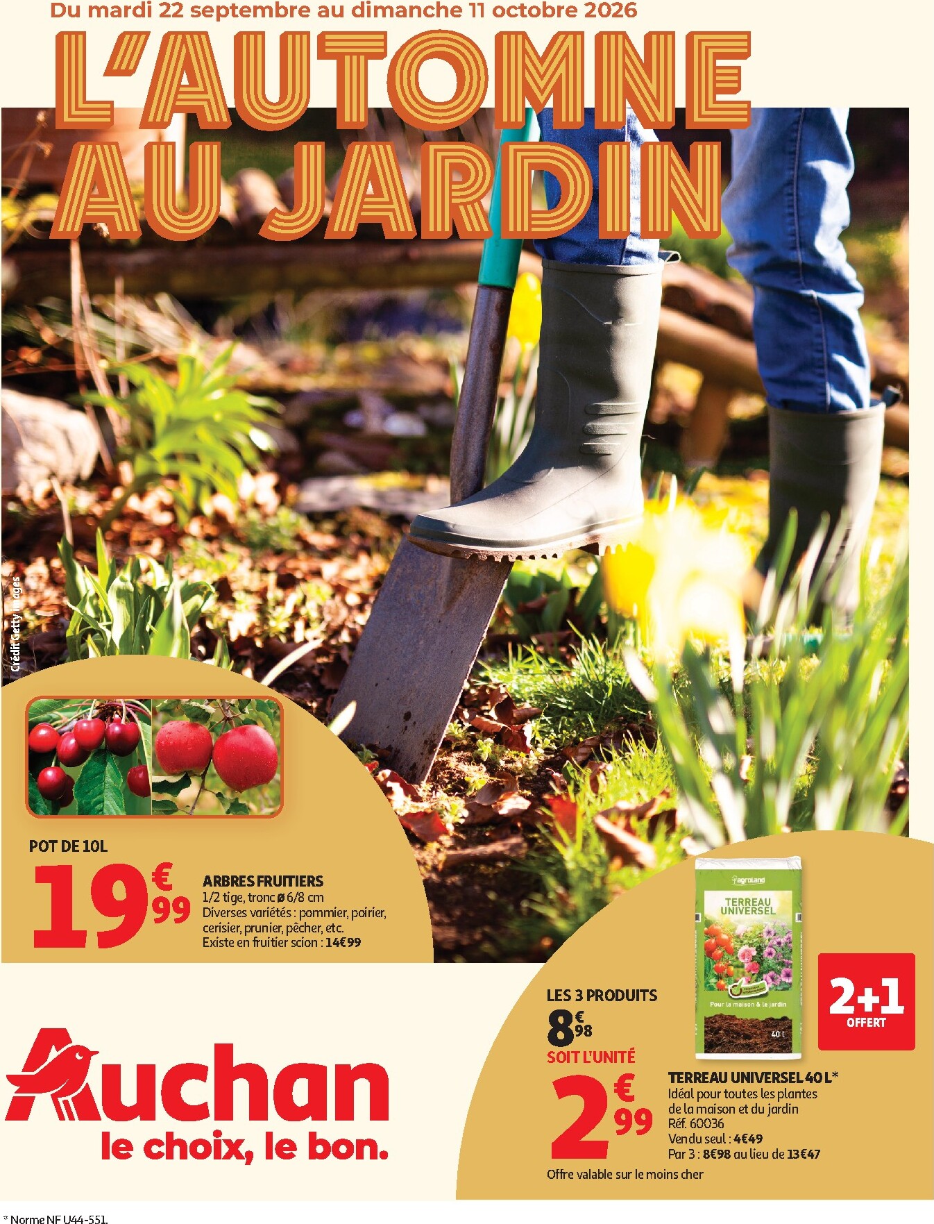 auchan - Auchan - Jardinage automne folder voor volgende week van dinsdag 22/09/2026 tot zondag 11/10/2026
