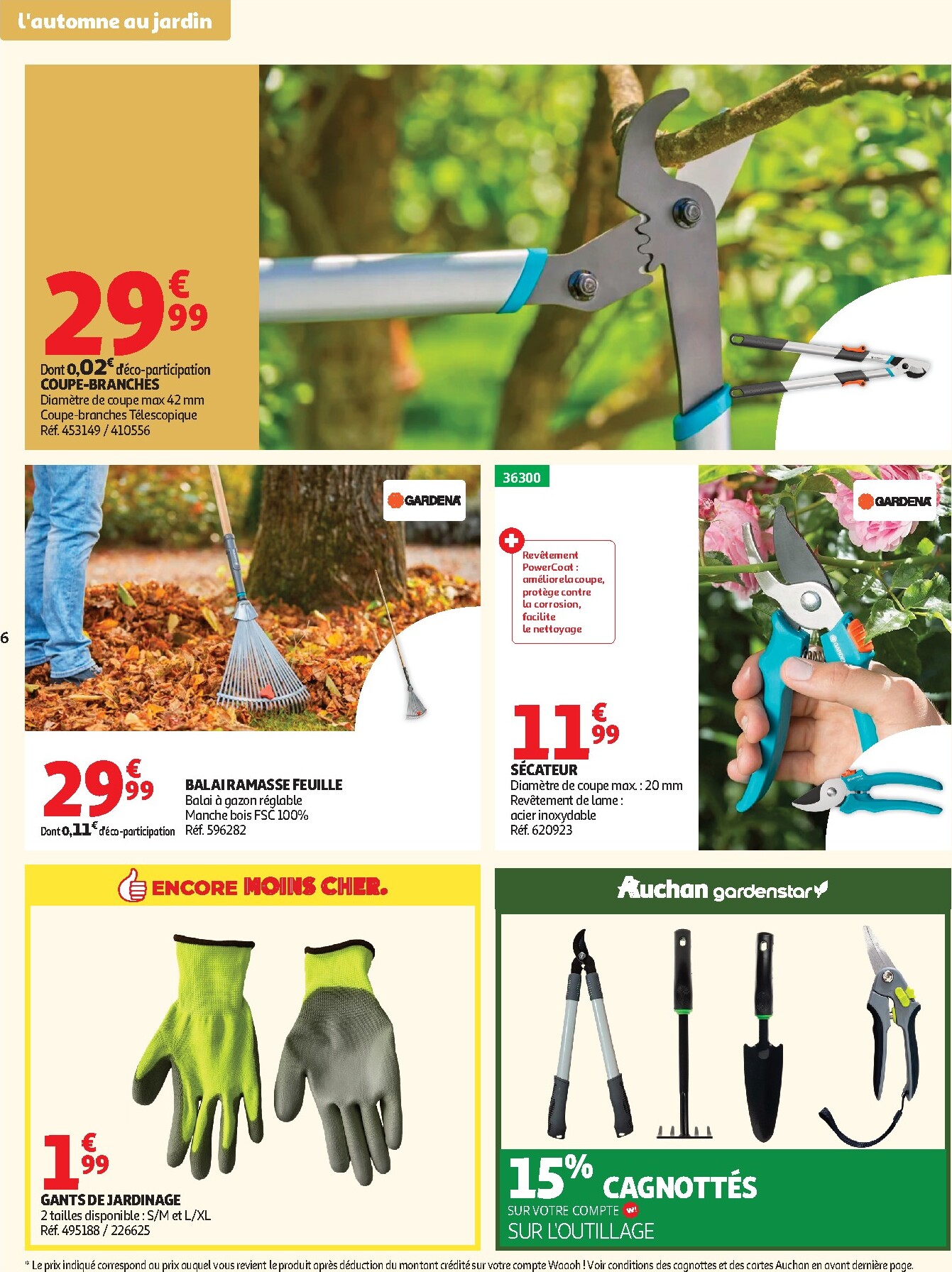 auchan - Auchan - Jardinage automne folder voor volgende week van dinsdag 22/09/2026 tot zondag 11/10/2026 - page: 6