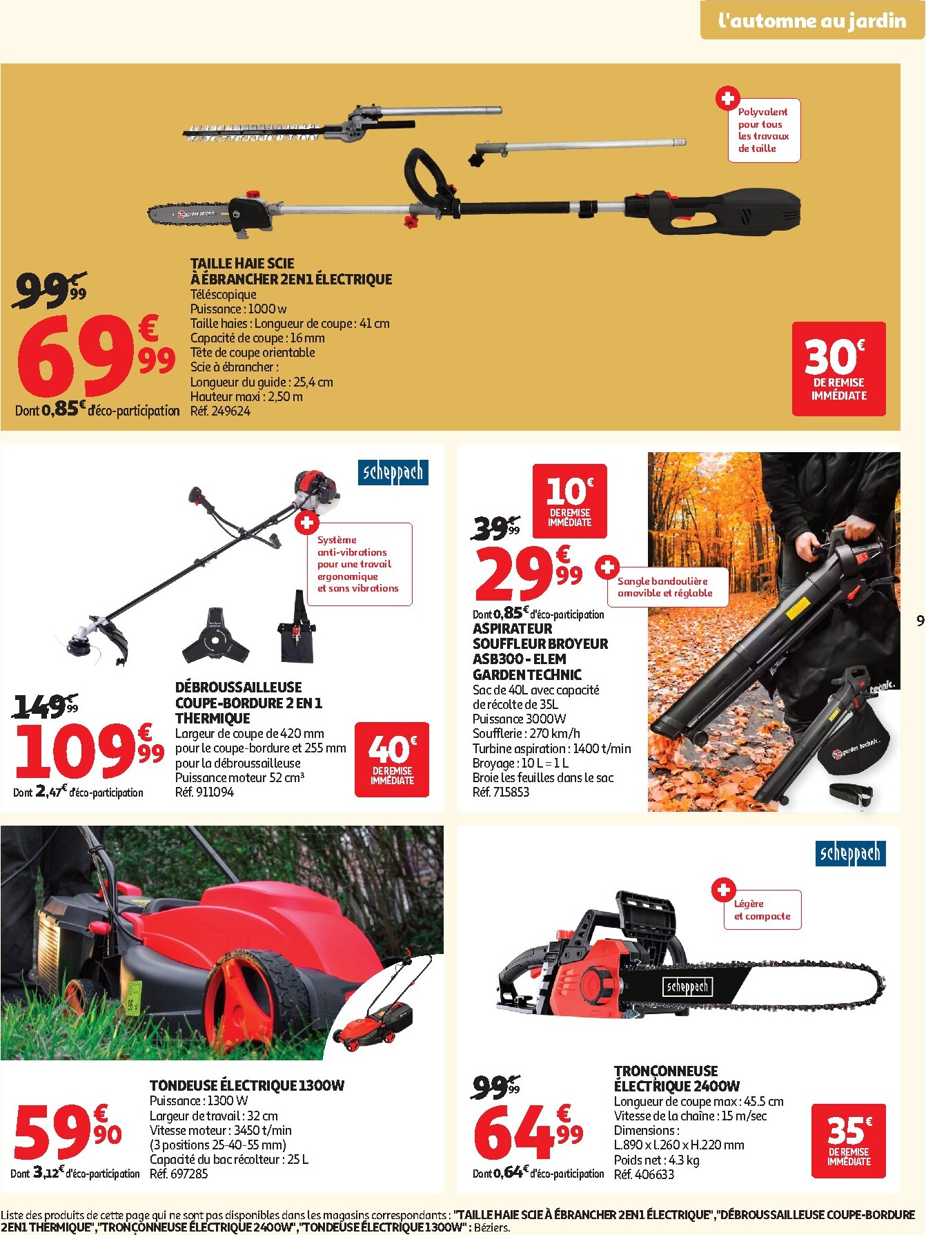 auchan - Auchan - Jardinage automne folder voor volgende week van dinsdag 22/09/2026 tot zondag 11/10/2026 - page: 9