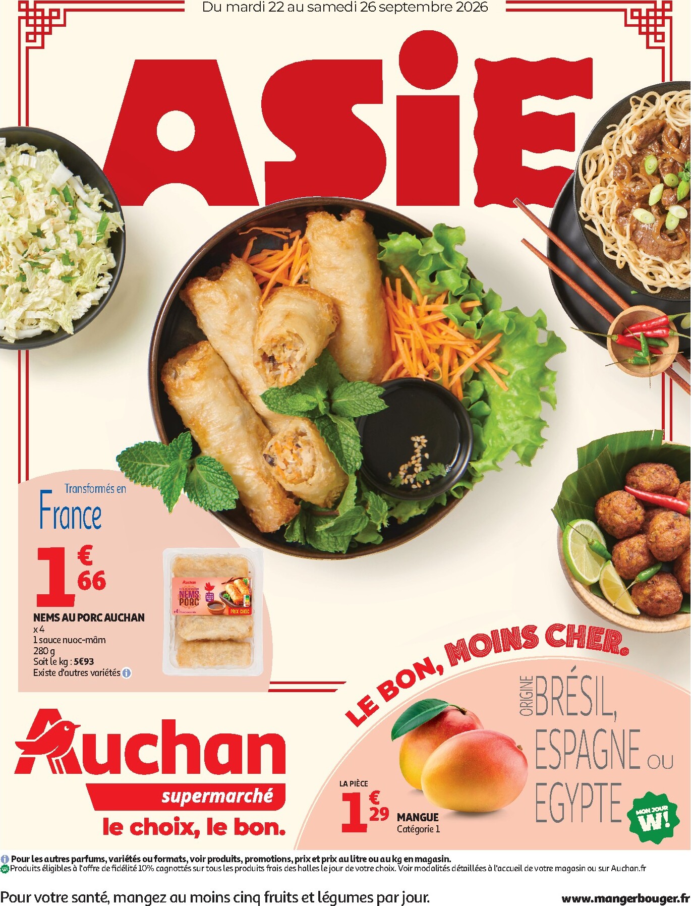 auchan - Auchan - Supermarché folder voor volgende week van dinsdag 22/09/2026 tot zaterdag 26/09/2026