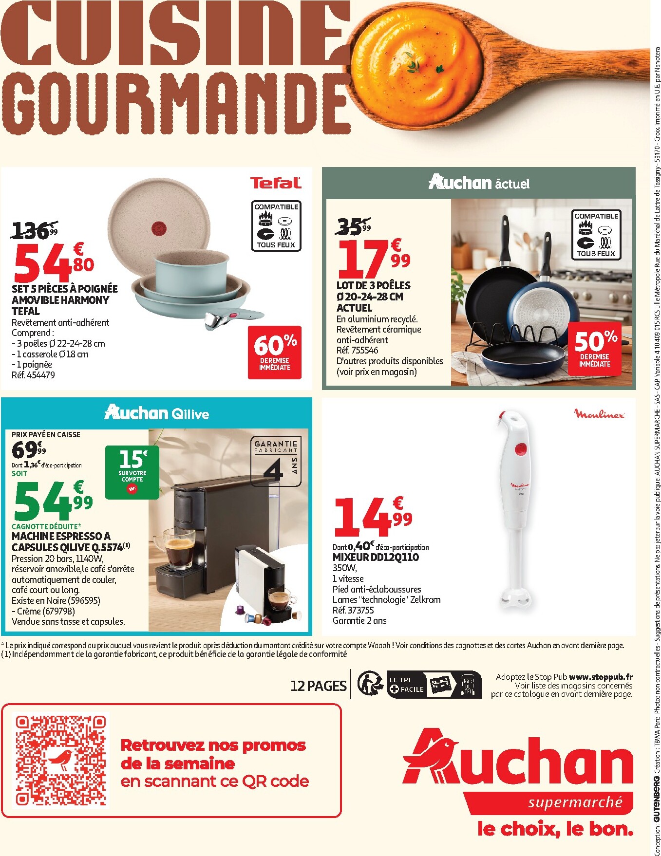 auchan - Auchan - Cuisine gourmande supers folder voor volgende week van dinsdag 22/09/2026 tot zaterdag 03/10/2026 - page: 12