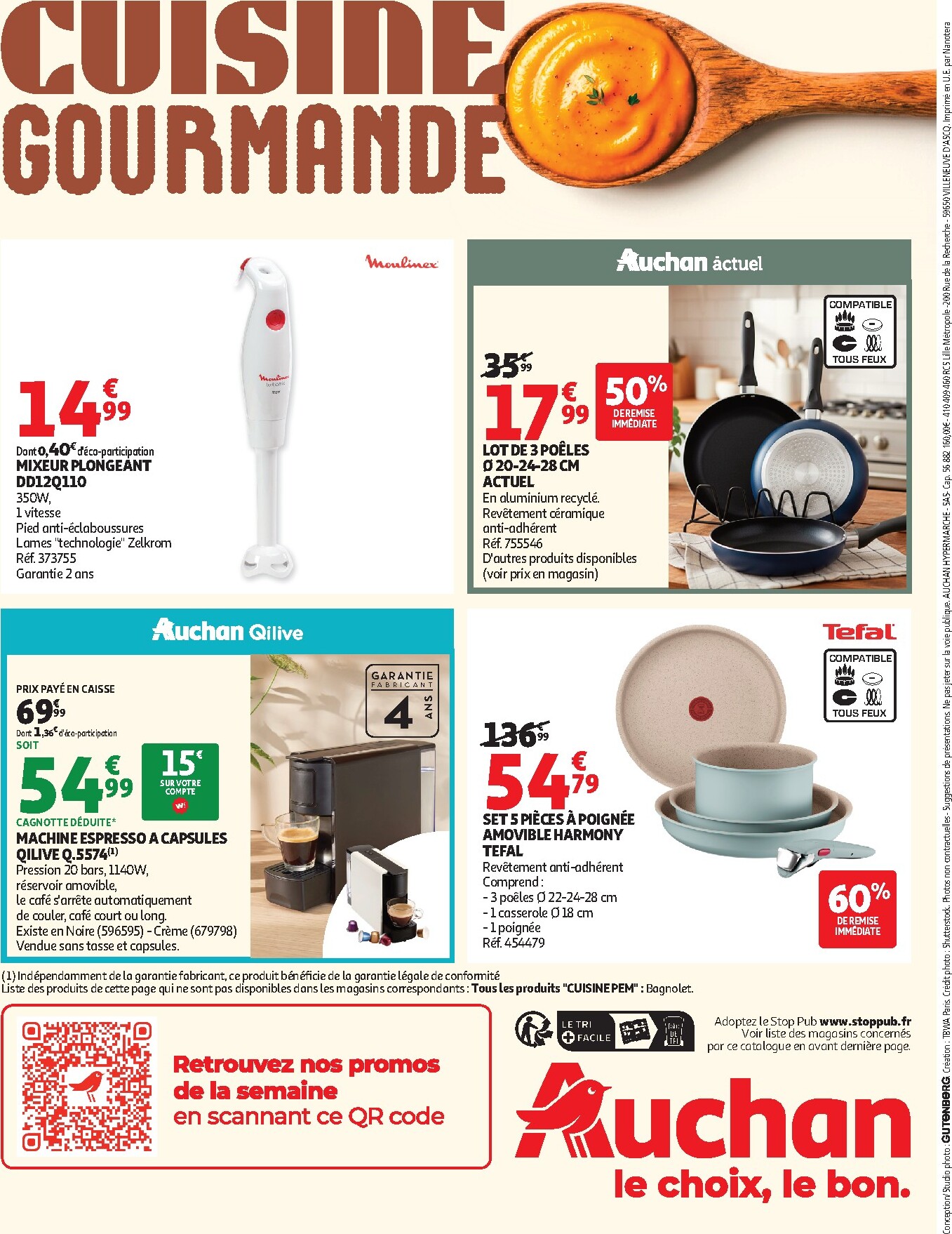 auchan - Auchan - Cuisine gourmande hypers folder voor volgende week van dinsdag 22/09/2026 tot zondag 04/10/2026 - page: 44