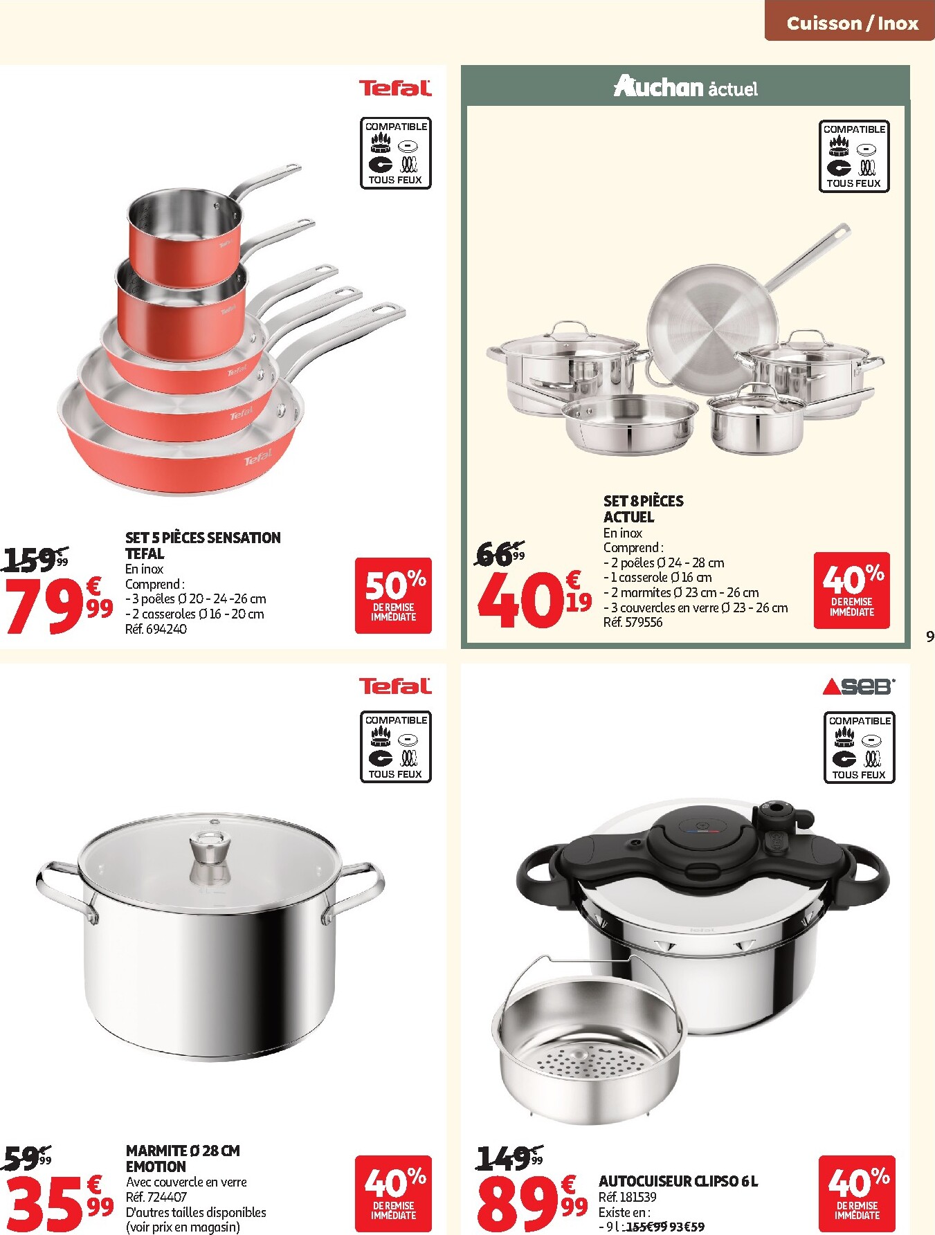 auchan - Auchan - Cuisine gourmande hypers folder voor volgende week van dinsdag 22/09/2026 tot zondag 04/10/2026 - page: 9
