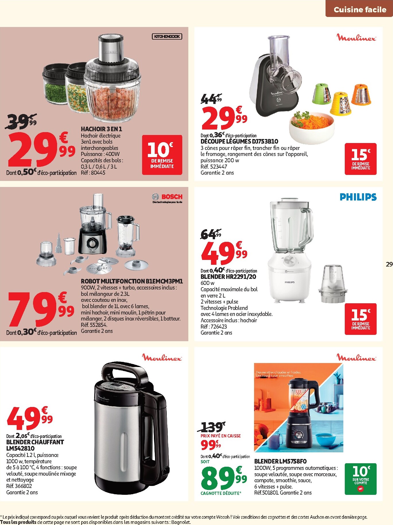 auchan - Auchan - Cuisine gourmande hypers folder voor volgende week van dinsdag 22/09/2026 tot zondag 04/10/2026 - page: 29