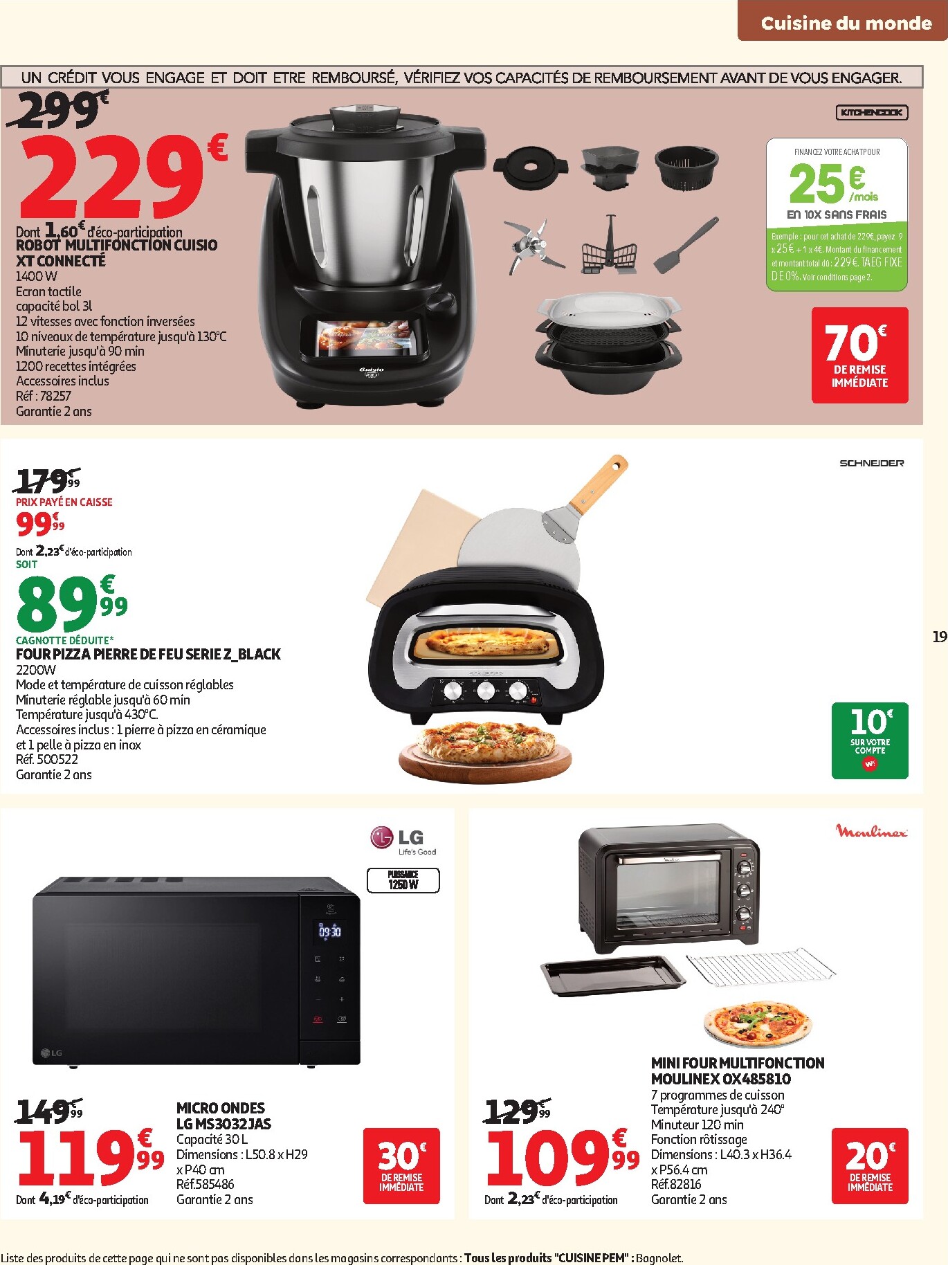 auchan - Auchan - Cuisine gourmande hypers folder voor volgende week van dinsdag 22/09/2026 tot zondag 04/10/2026 - page: 19