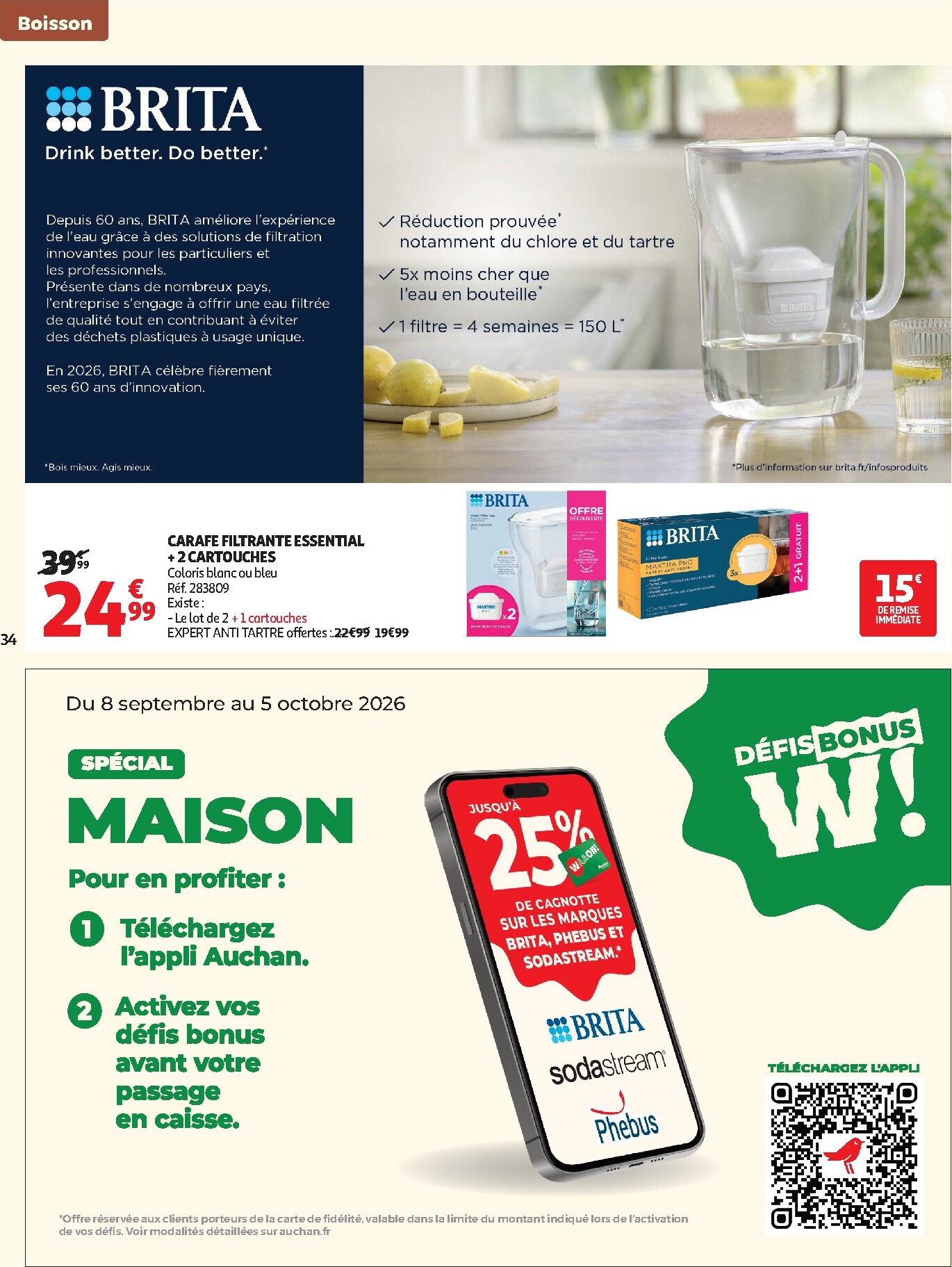 auchan - Auchan - Cuisine gourmande hypers folder voor volgende week van dinsdag 22/09/2026 tot zondag 04/10/2026 - page: 34