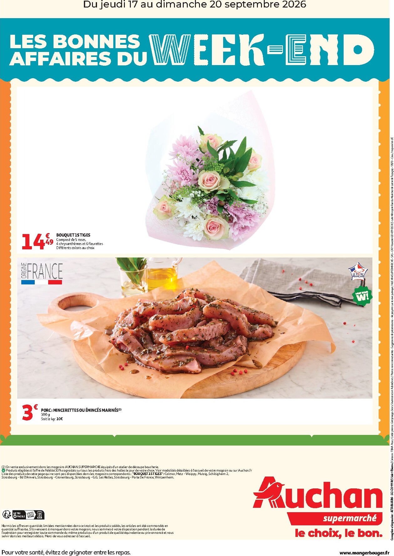 auchan - Huidige Auchan - Les bons plan du week end dans votre super folder geldig van donderdag 17/09/2026 tot zondag 20/09/2026 - page: 2