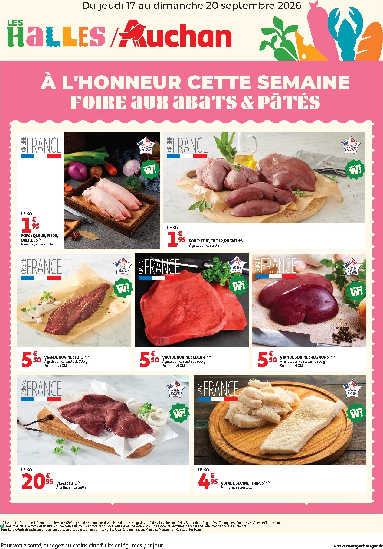 auchan - Huidige Auchan - À l'honneur cette semaine folder geldig van donderdag 17/09/2026 tot zondag 20/09/2026