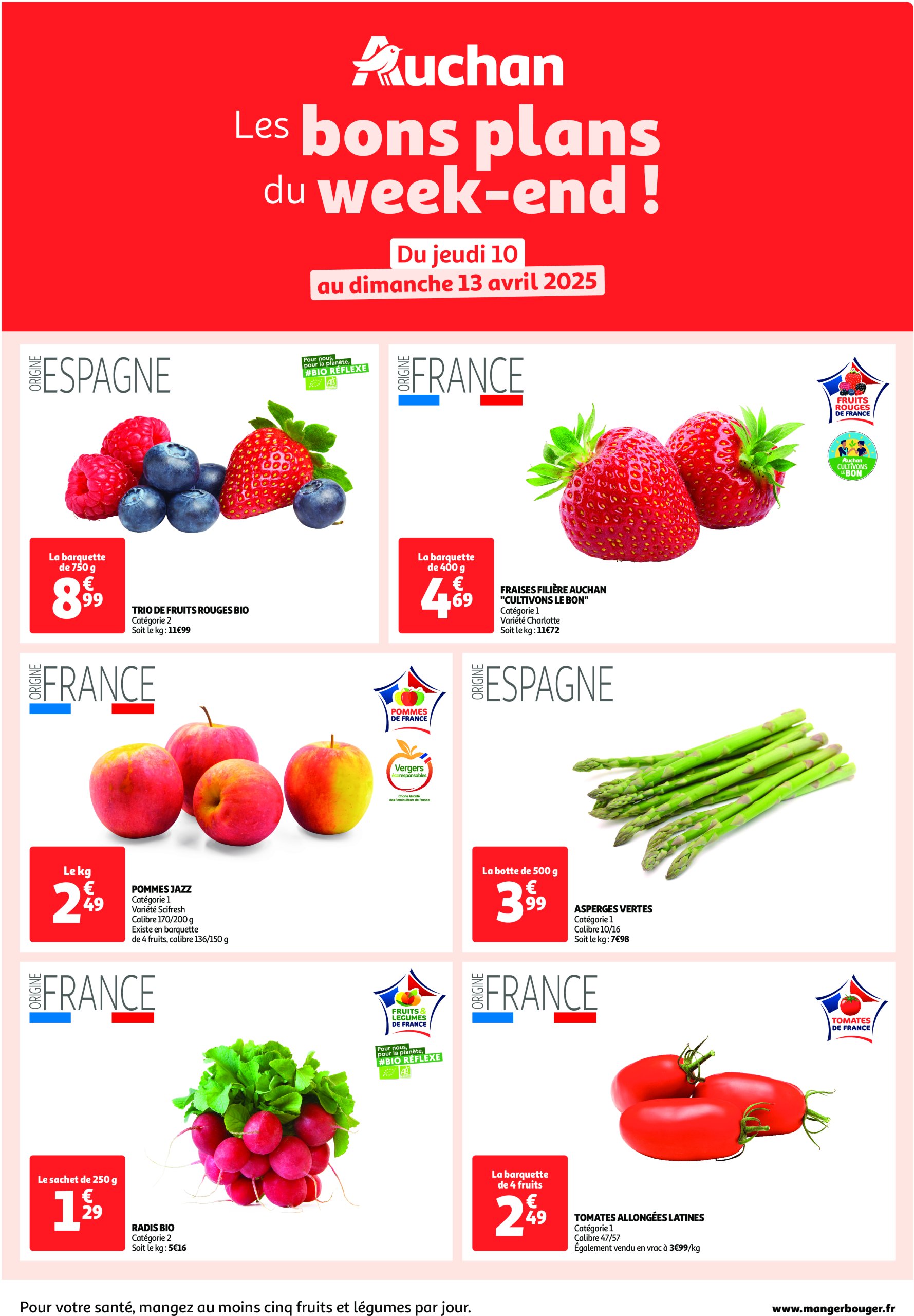 auchan - Auchan - Les bons plans du week-end dans votre hyper ! folder geldig vanaf 10/04 - 13/04