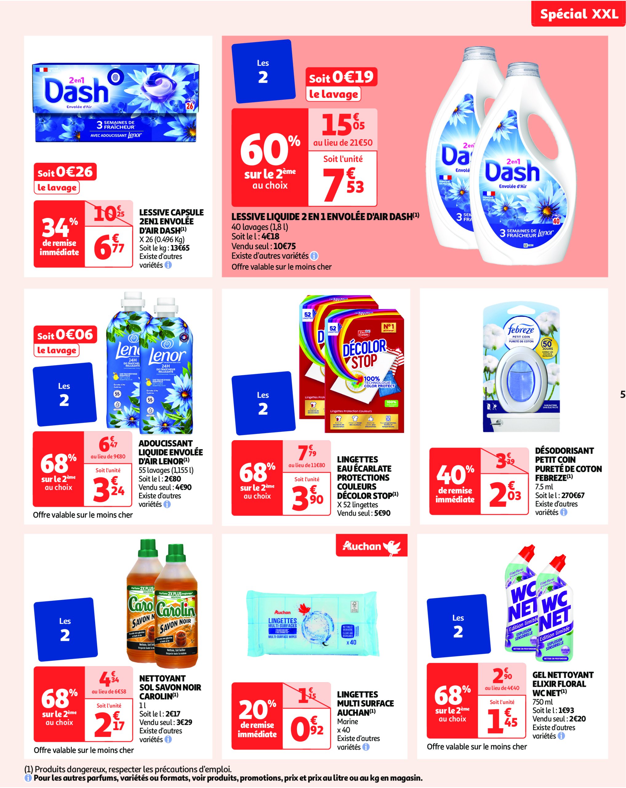 auchan - Auchan - XXL : En gros, vous êtes toujours gagnant folder geldig vanaf 27/05 - 09/06 - page: 5 auchan - Auchan - XXL : En gros, vous êtes toujours gagnant folder geldig vanaf 27/05 - 09/06 - page: 5