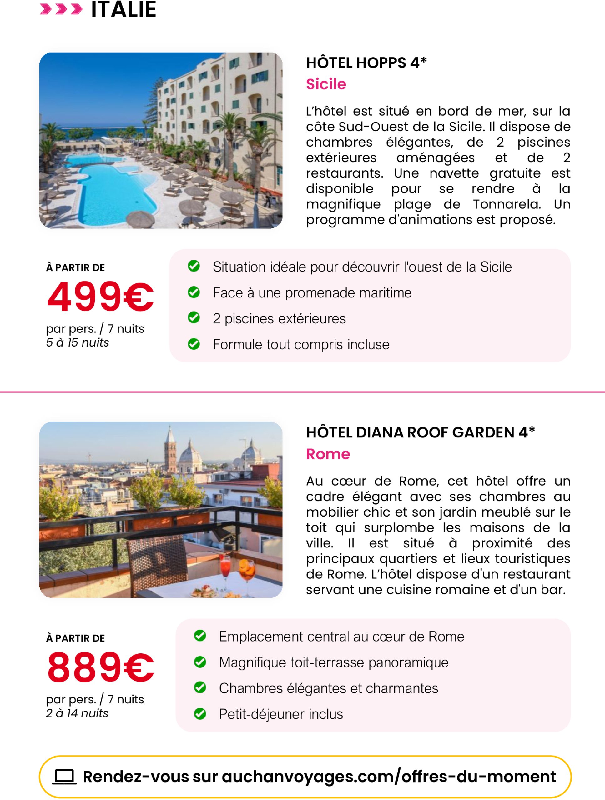 auchan - Auchan voyages : spécial fête des mères folder geldig vanaf 16/05 - 03/06 - page: 5