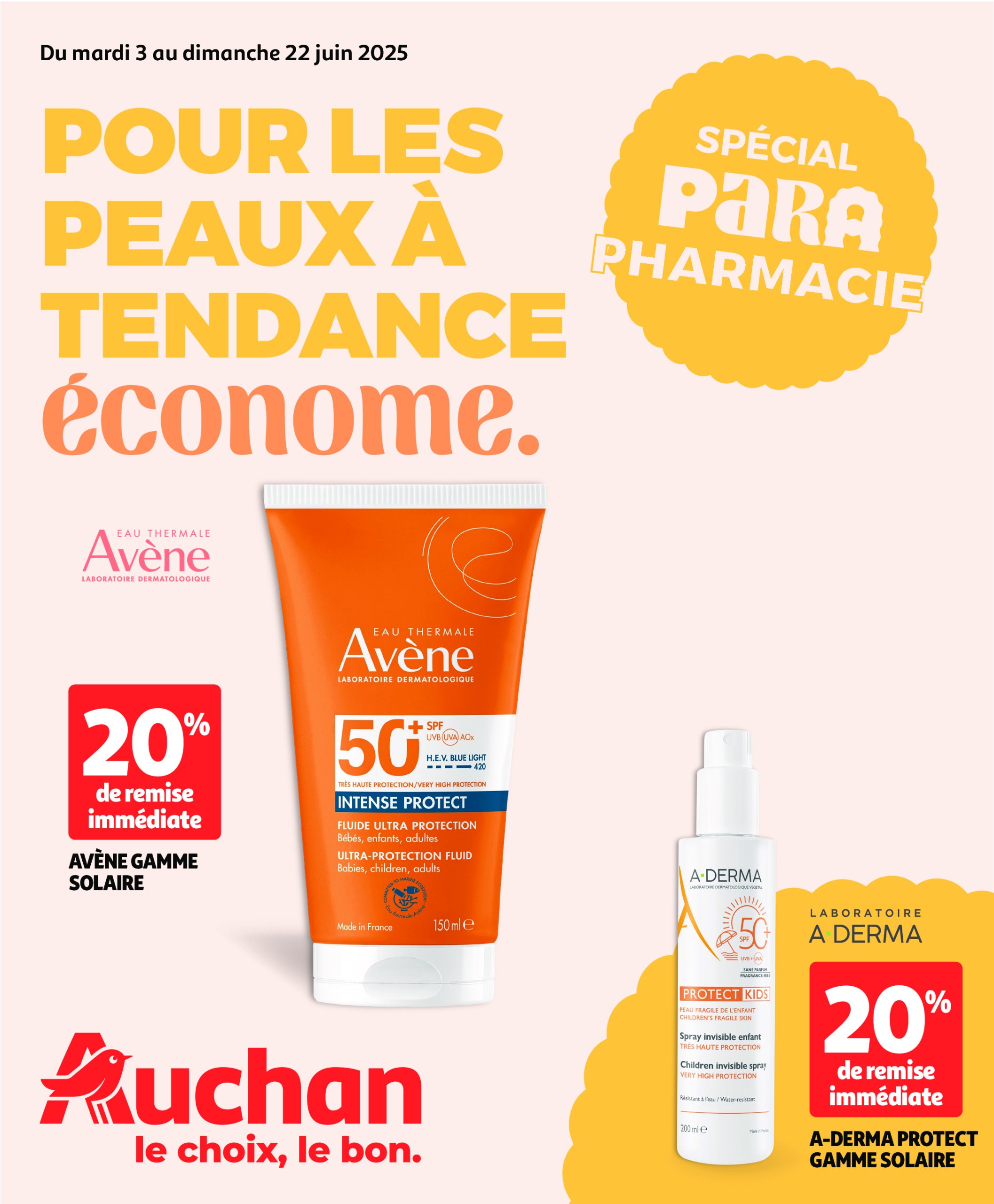 auchan - Auchan - Pour les peaux à tendance économe folder geldig vanaf 03/06 - 22/06
