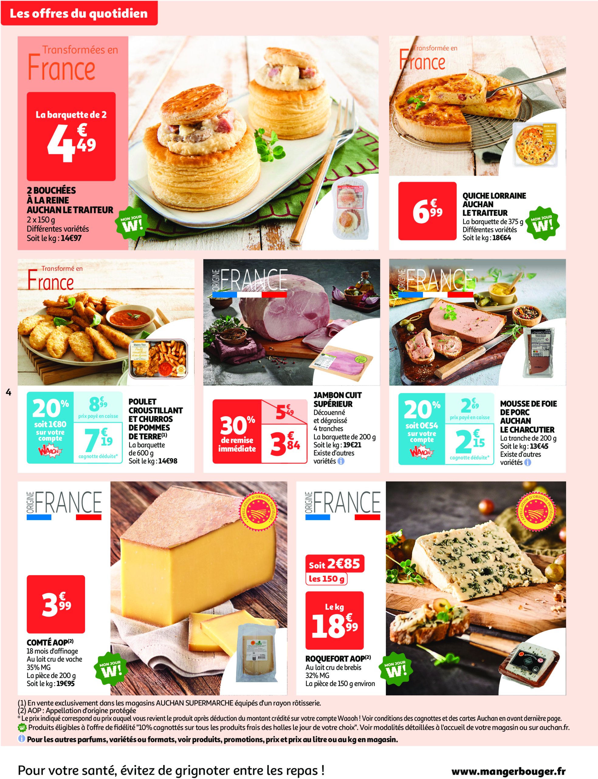 auchan - Auchan Supermarché - Le frais, le bon, moins cher folder geldig vanaf 10/06 - 14/06 - page: 4