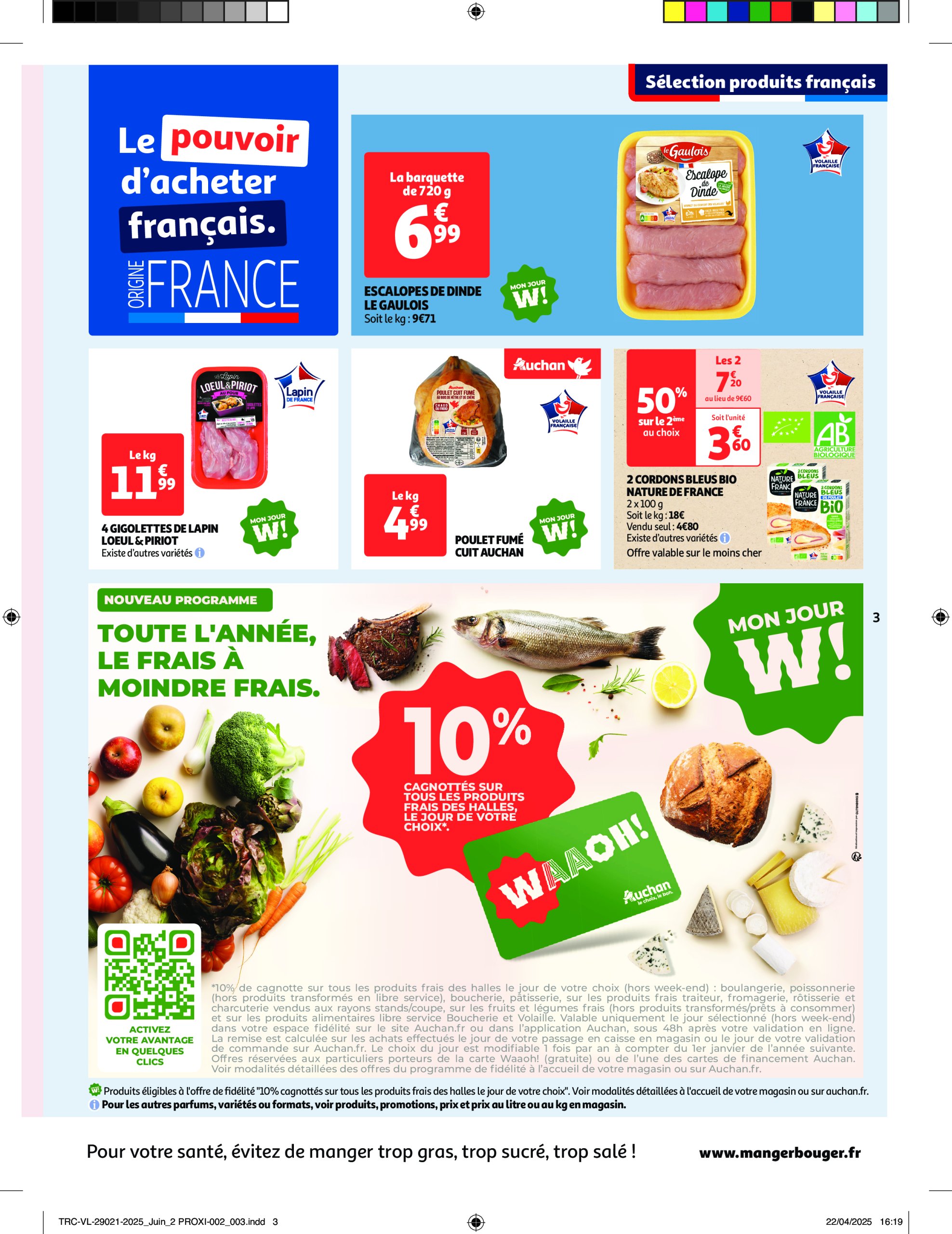 auchan - Auchan Supermarché - Le frais, le bon, moins cher folder geldig vanaf 10/06 - 14/06 - page: 3