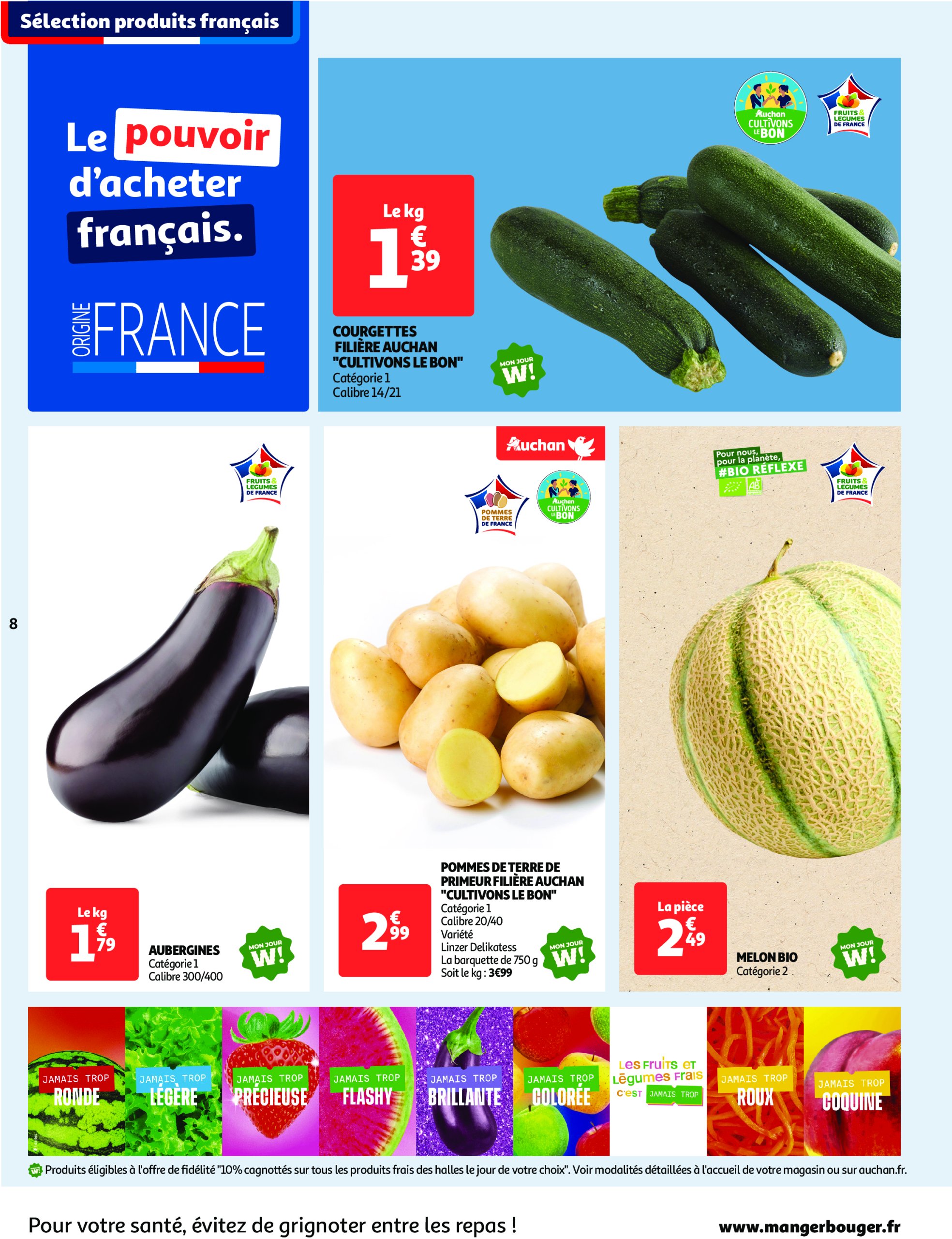 auchan - Auchan Supermarché - Le frais, le bon, moins cher folder geldig vanaf 10/06 - 14/06 - page: 8