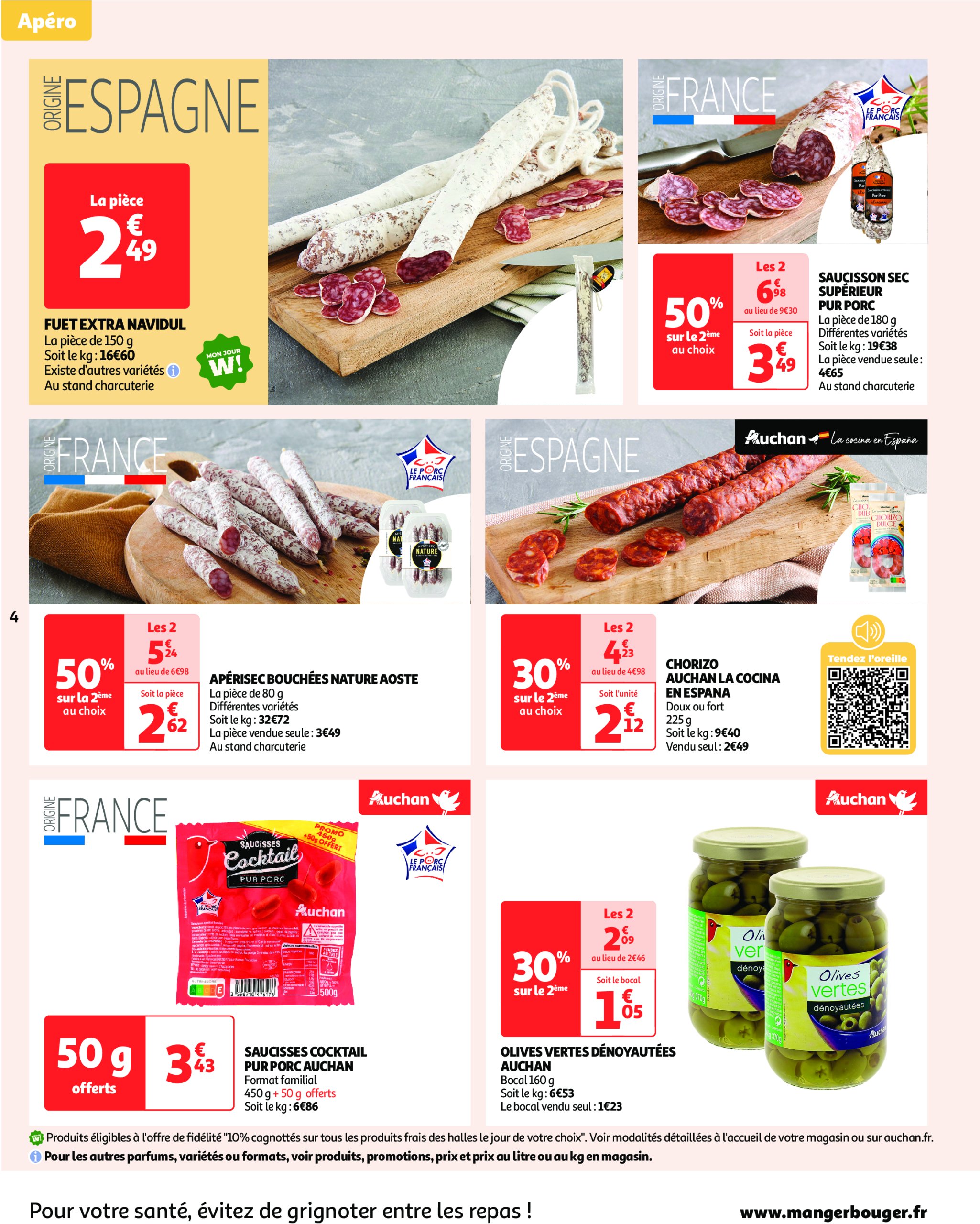 auchan - Auchan - L'apéro, ça n'a pas de prix. Ou un tout petit. folder geldig vanaf 10/06 - 22/06 - page: 4 auchan - Auchan - L'apéro, ça n'a pas de prix. Ou un tout petit. folder geldig vanaf 10/06 - 22/06 - page: 4