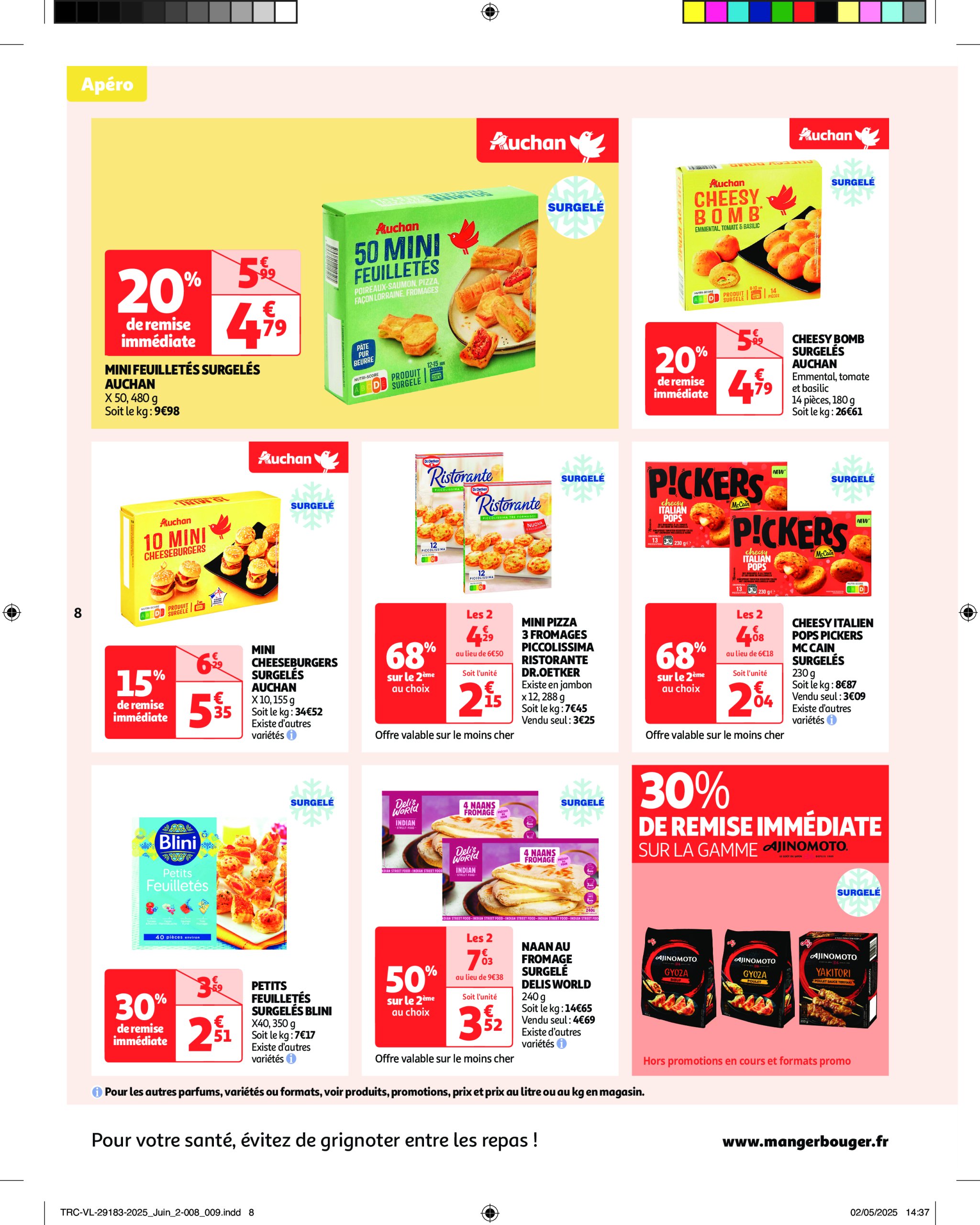 auchan - Auchan - L'apéro, ça n'a pas de prix. Ou un tout petit. folder geldig vanaf 10/06 - 22/06 - page: 8 auchan - Auchan - L'apéro, ça n'a pas de prix. Ou un tout petit. folder geldig vanaf 10/06 - 22/06 - page: 8