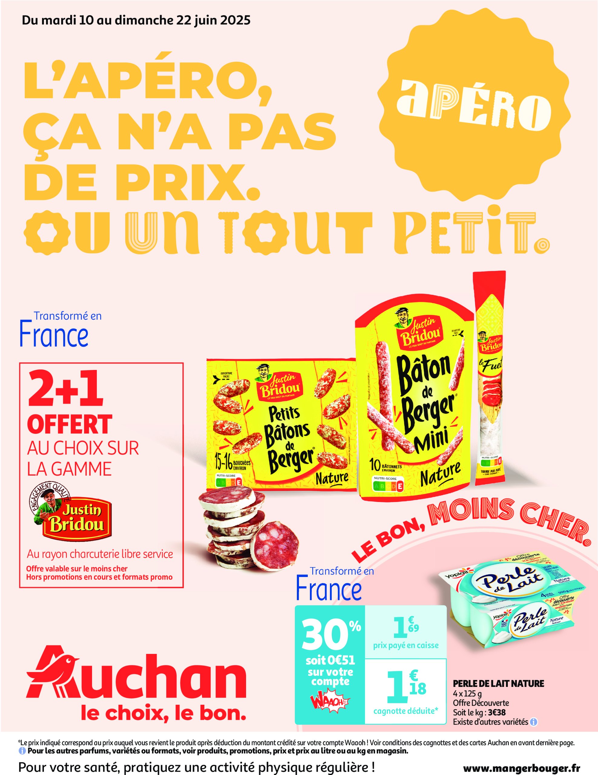 auchan - Auchan - L'apéro, ça n'a pas de prix. Ou un tout petit. folder geldig vanaf 10/06 - 22/06 - page: 1 auchan - Auchan - L'apéro, ça n'a pas de prix. Ou un tout petit. folder geldig vanaf 10/06 - 22/06 - page: 1