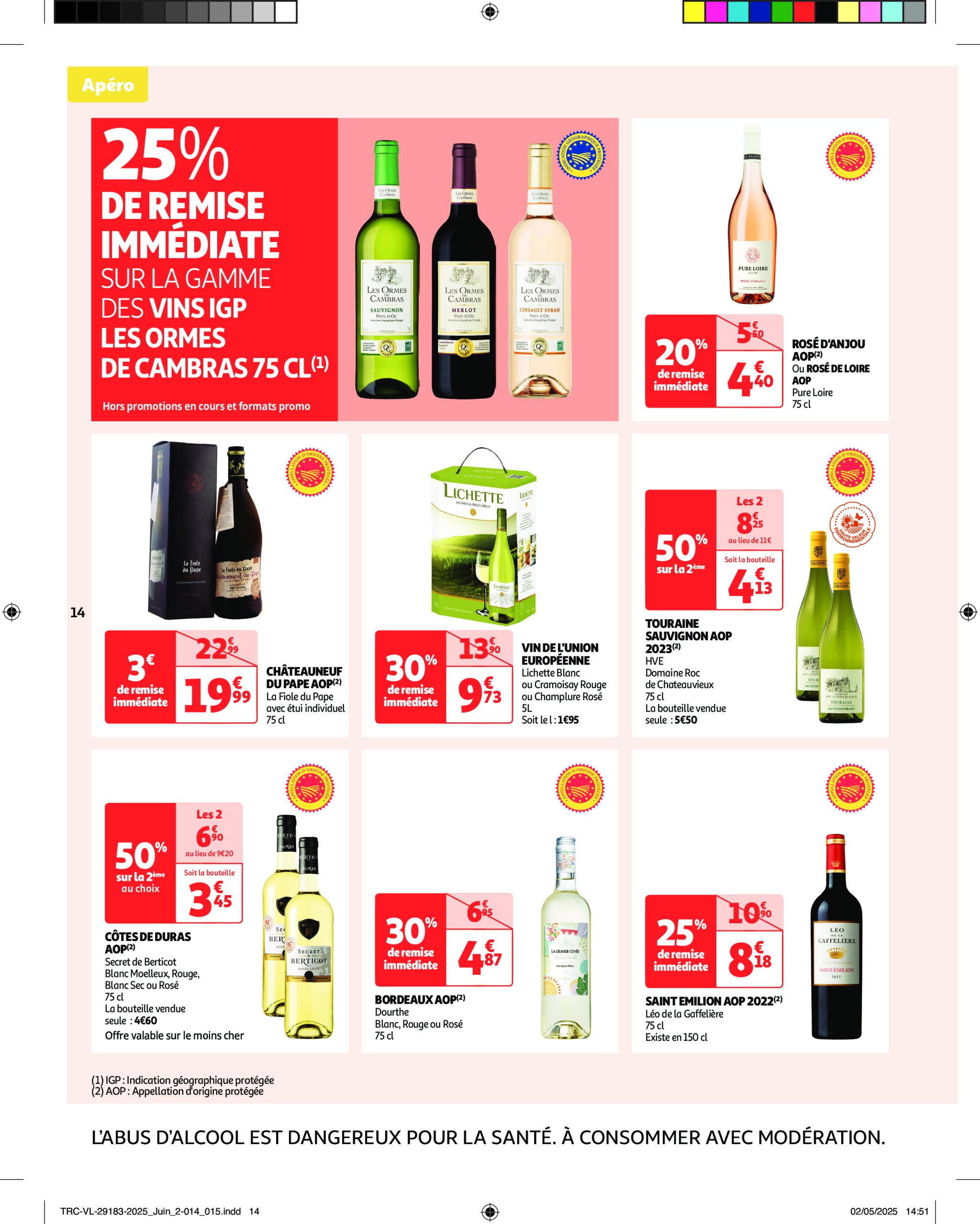 auchan - Auchan - L'apéro, ça n'a pas de prix. Ou un tout petit. folder geldig vanaf 10/06 - 22/06 - page: 14 auchan - Auchan - L'apéro, ça n'a pas de prix. Ou un tout petit. folder geldig vanaf 10/06 - 22/06 - page: 14