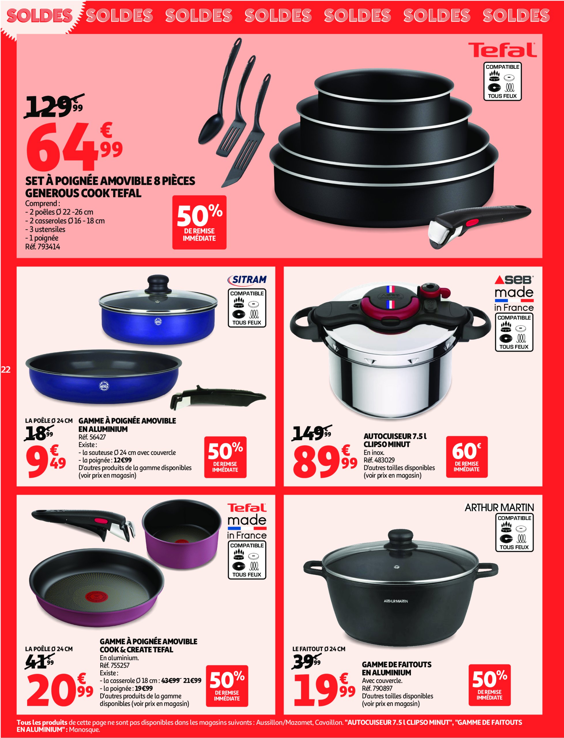auchan - Auchan - Soldes Corse: Jusqu'à -70% ! folder geldig vanaf 09/07 - 05/08 - page: 22