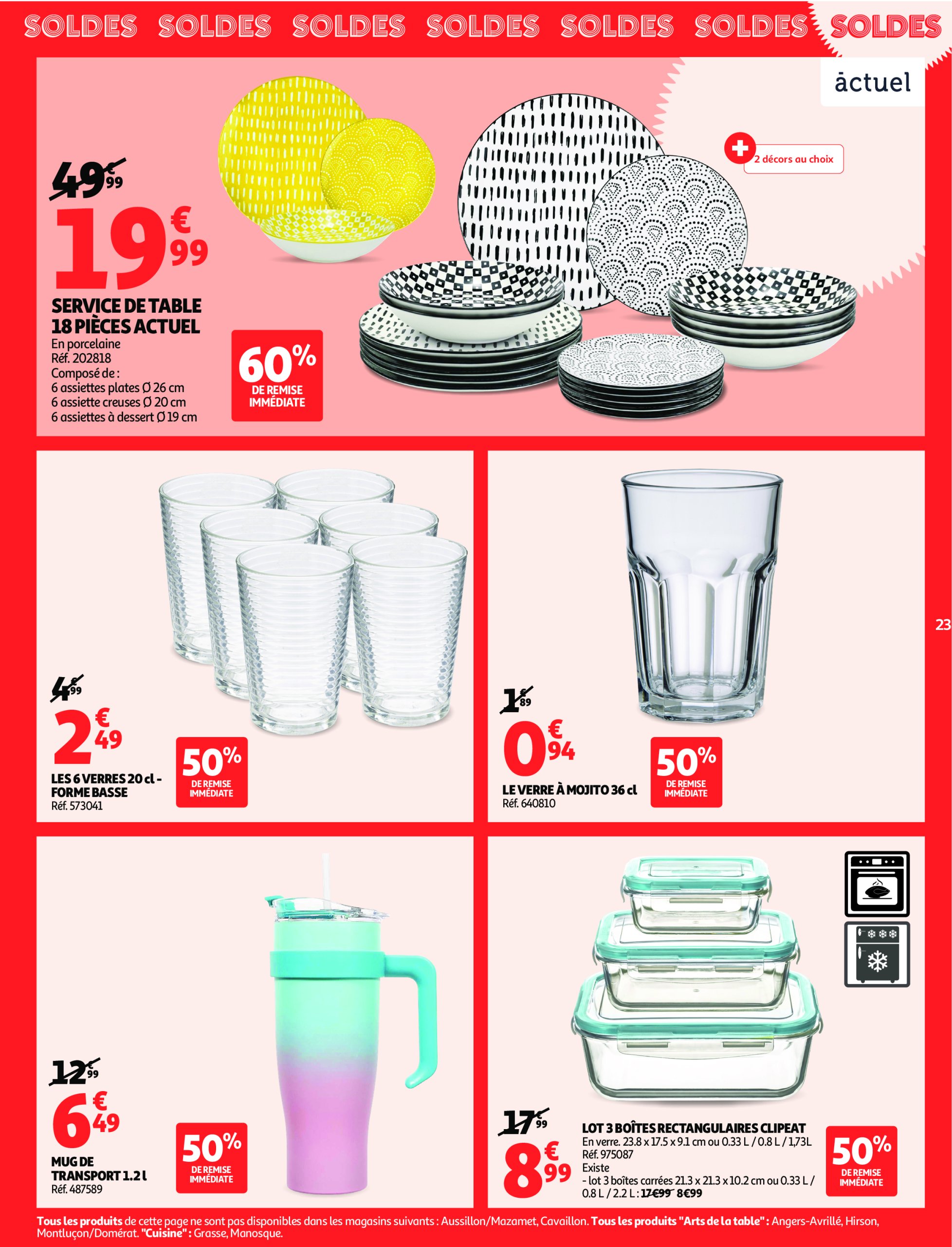 auchan - Auchan - Soldes Corse: Jusqu'à -70% ! folder geldig vanaf 09/07 - 05/08 - page: 23