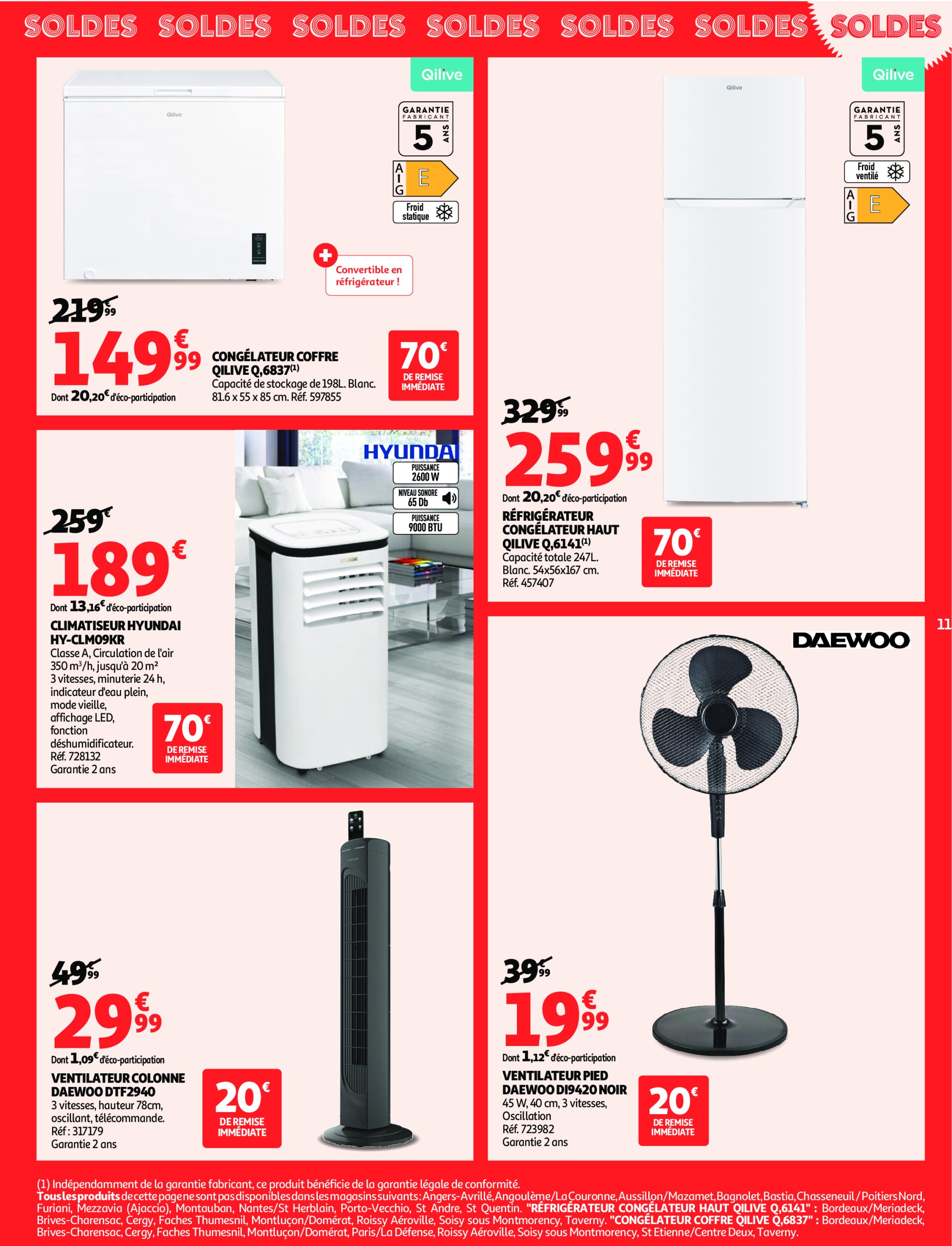 auchan - Auchan - Soldes Corse: Jusqu'à -70% ! folder geldig vanaf 09/07 - 05/08 - page: 11