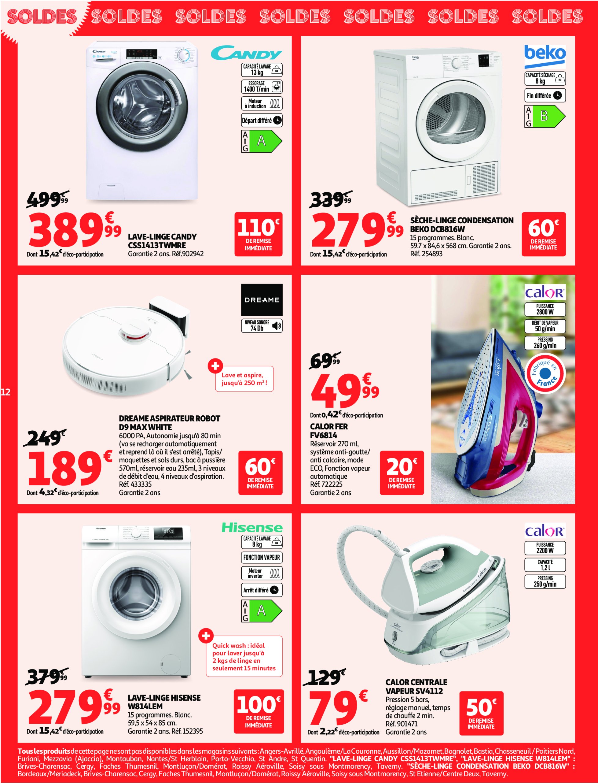auchan - Auchan - Soldes Corse: Jusqu'à -70% ! folder geldig vanaf 09/07 - 05/08 - page: 12