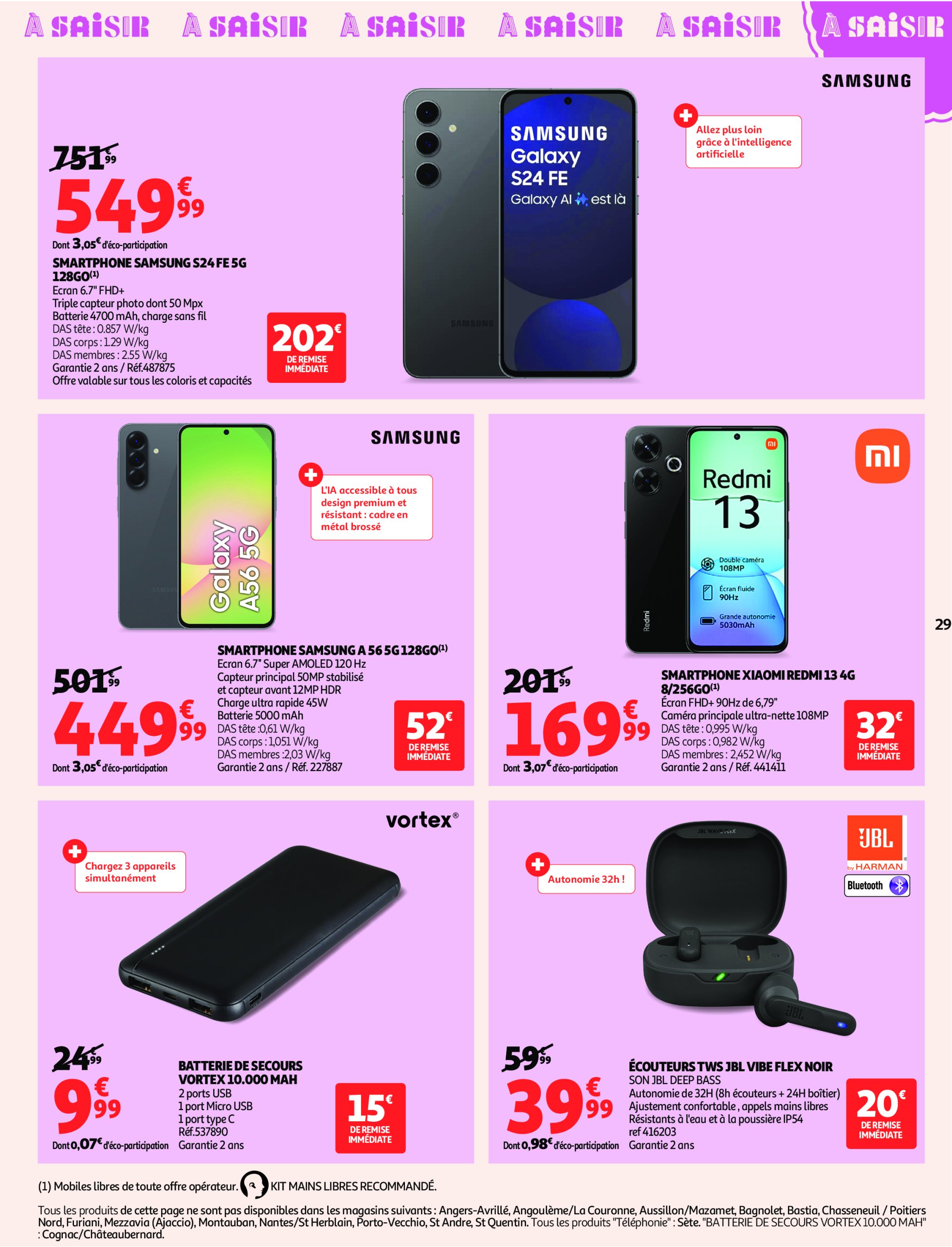 auchan - Auchan - Soldes Corse: Jusqu'à -70% ! folder geldig vanaf 09/07 - 05/08 - page: 29