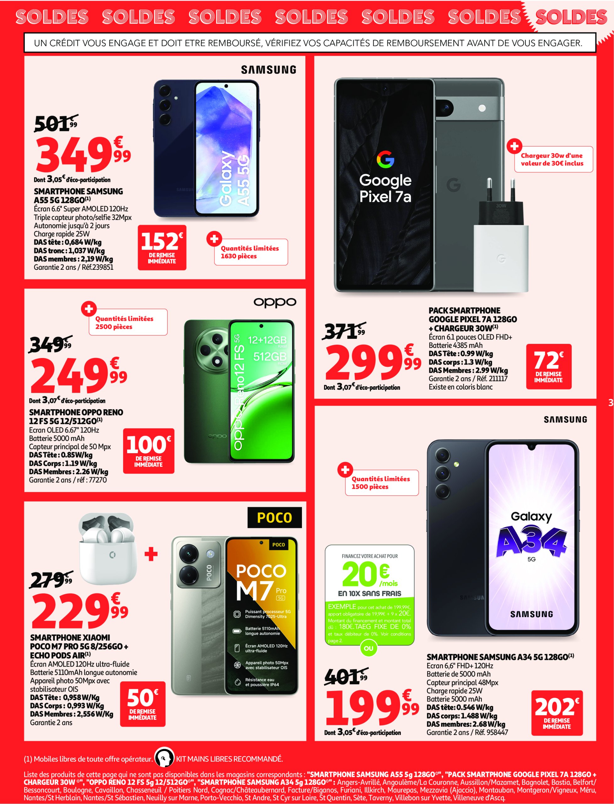 auchan - Auchan - Soldes Corse: Jusqu'à -70% ! folder geldig vanaf 09/07 - 05/08 - page: 3
