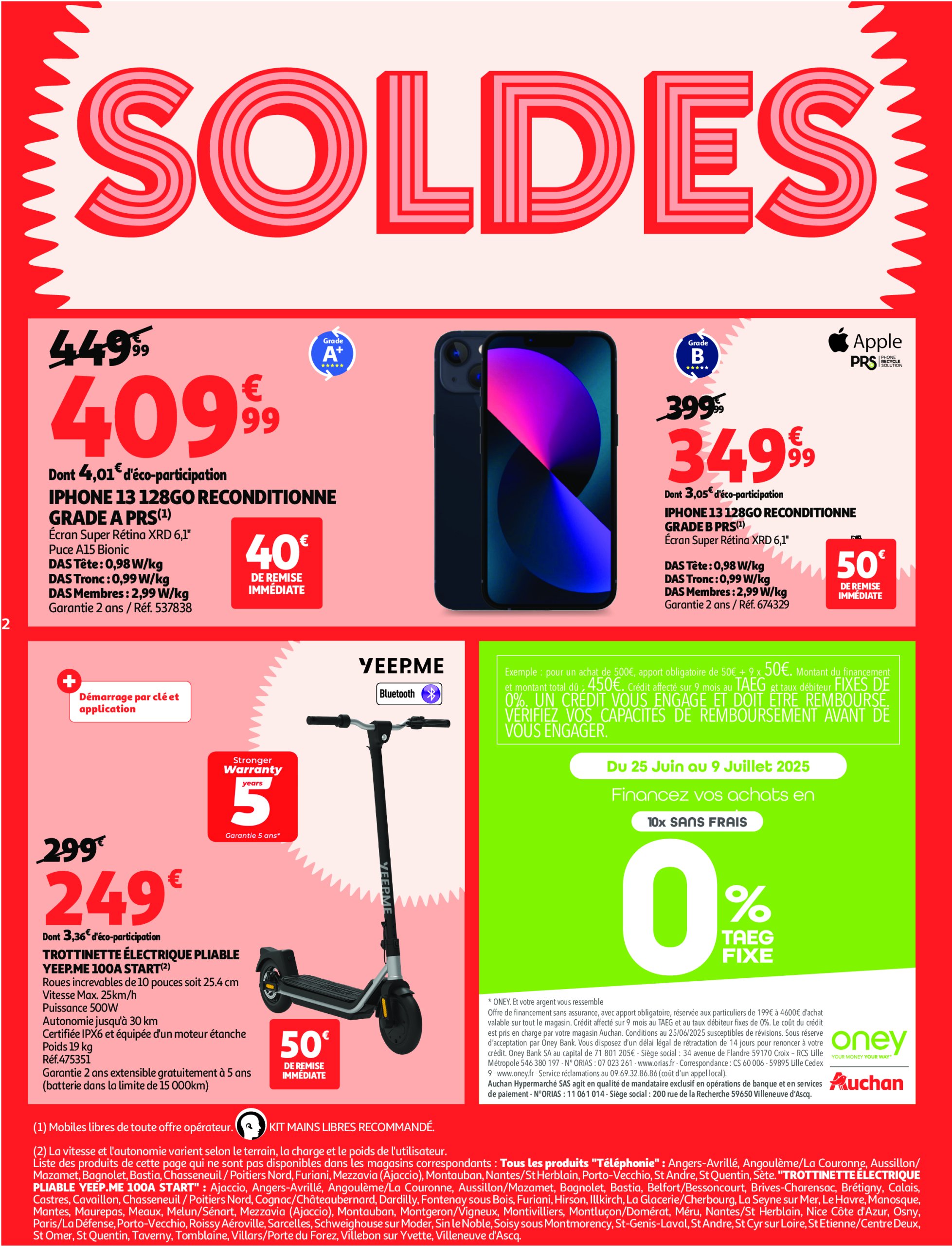 auchan - Auchan - Soldes Corse: Jusqu'à -70% ! folder geldig vanaf 09/07 - 05/08 - page: 2