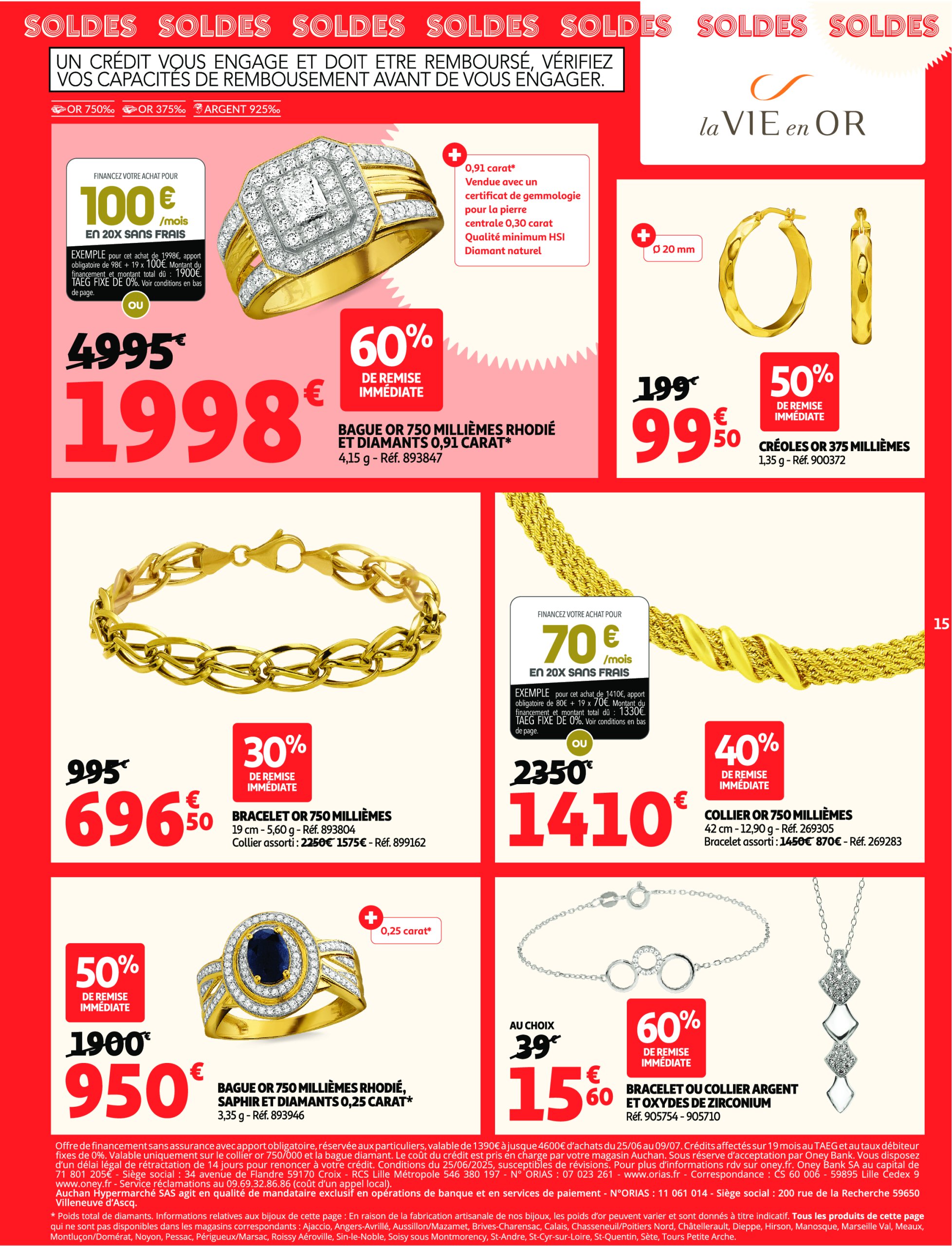 auchan - Auchan - Soldes Corse: Jusqu'à -70% ! folder geldig vanaf 09/07 - 05/08 - page: 15