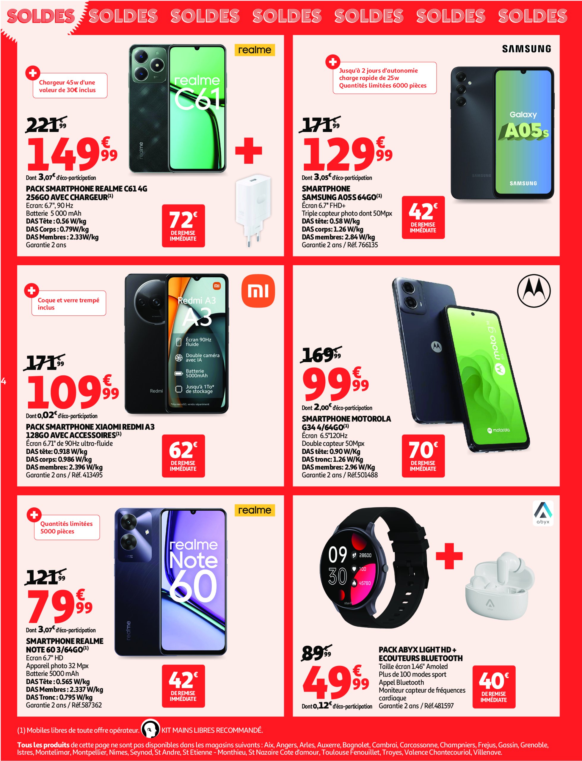 auchan - Auchan - Soldes Corse: Jusqu'à -70% ! folder geldig vanaf 09/07 - 05/08 - page: 4