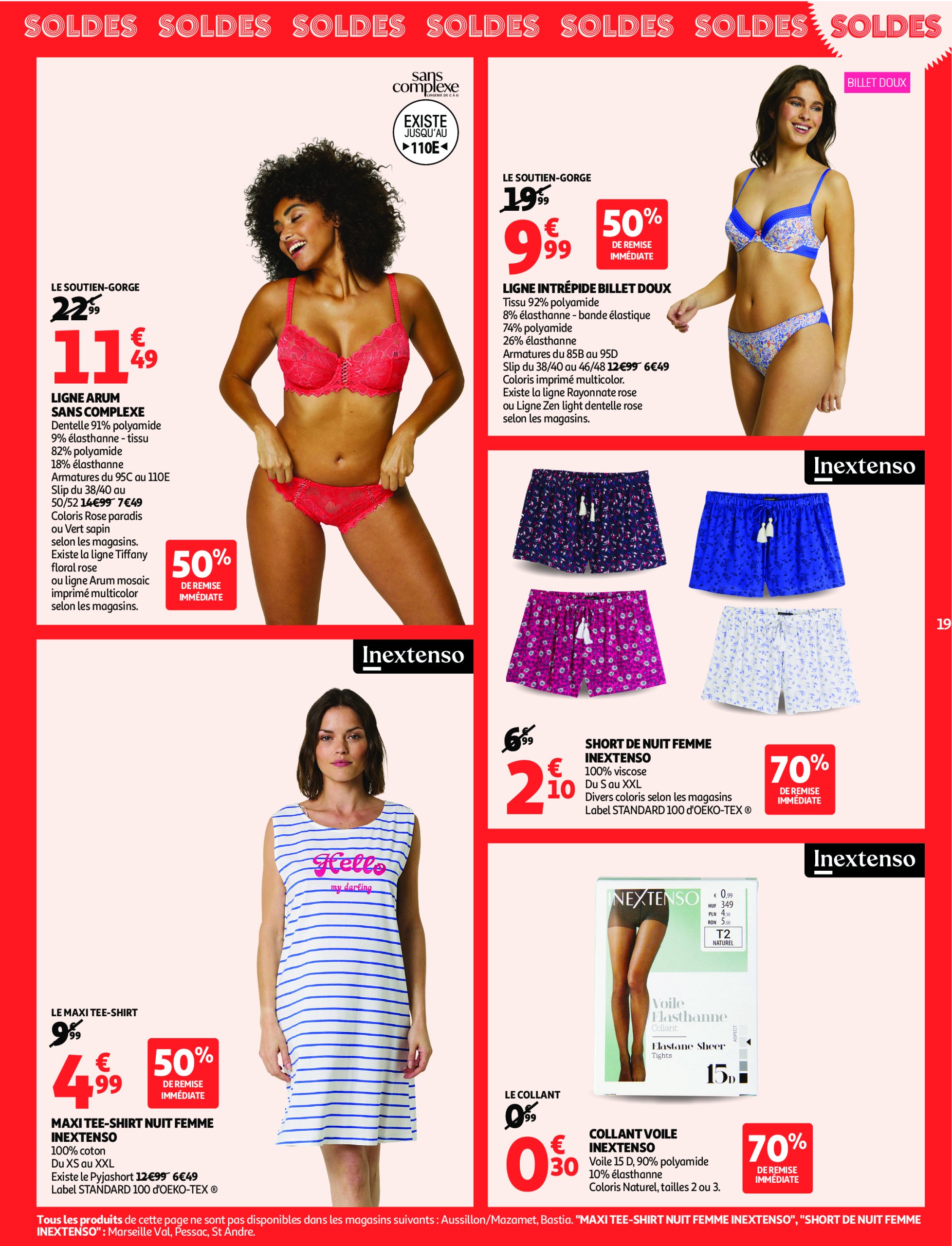 auchan - Auchan - Soldes Corse: Jusqu'à -70% ! folder geldig vanaf 09/07 - 05/08 - page: 19