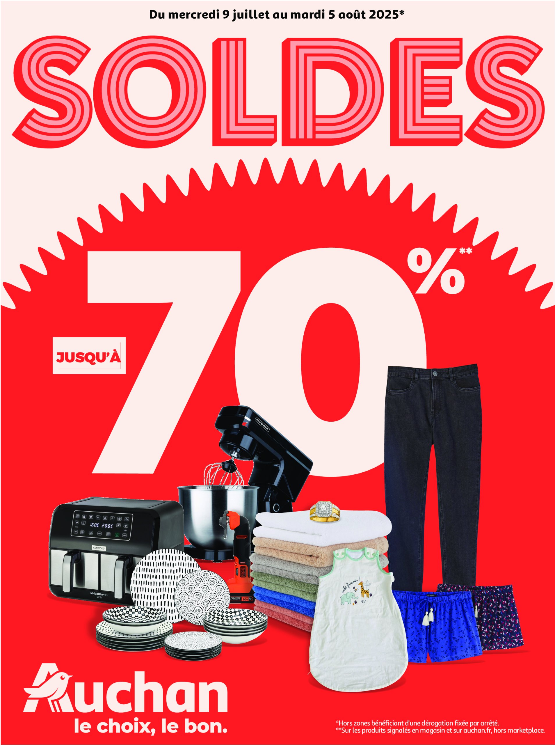 auchan - Auchan - Soldes Corse: Jusqu'à -70% ! folder geldig vanaf 09/07 - 05/08