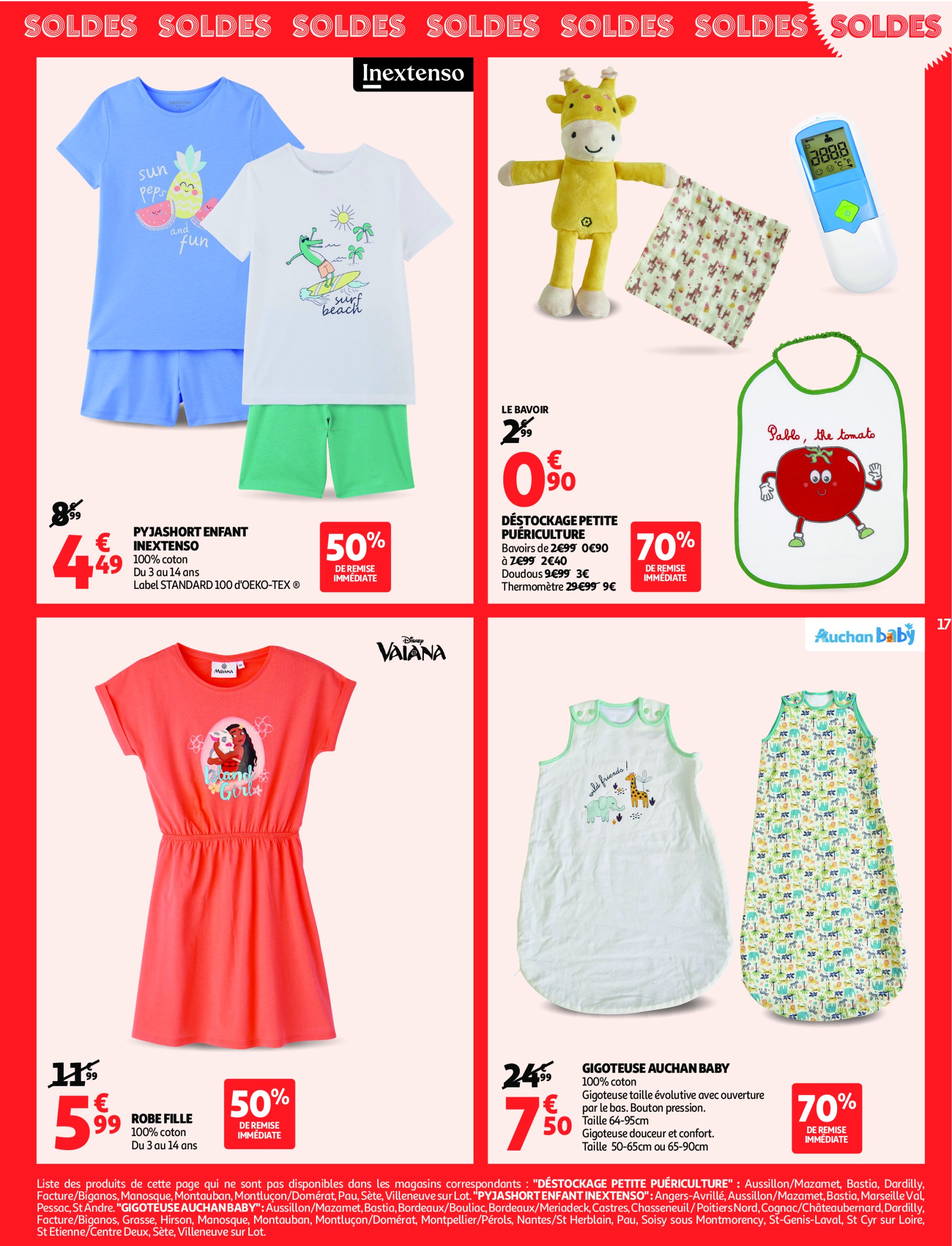 auchan - Auchan - Soldes Corse: Jusqu'à -70% ! folder geldig vanaf 09/07 - 05/08 - page: 17
