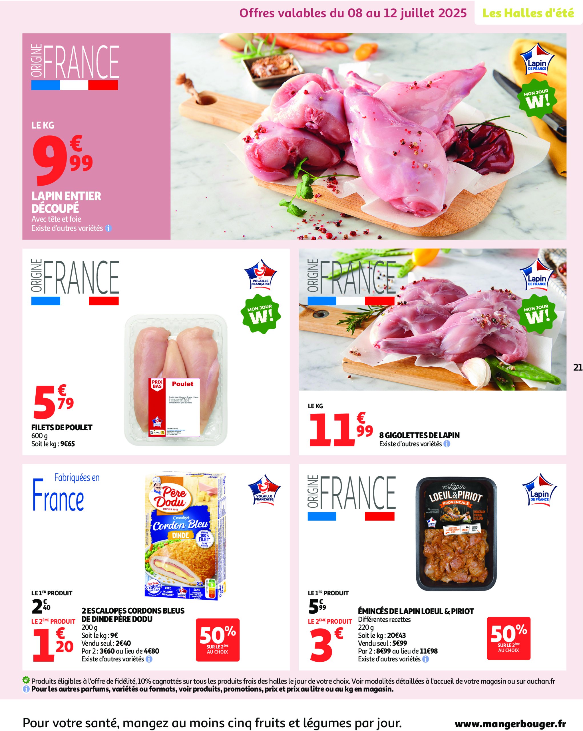 auchan - Auchan - Un été sans flamber votre budget folder geldig vanaf 08/07 - 20/07 - page: 21 auchan - Auchan - Un été sans flamber votre budget folder geldig vanaf 08/07 - 20/07 - page: 21
