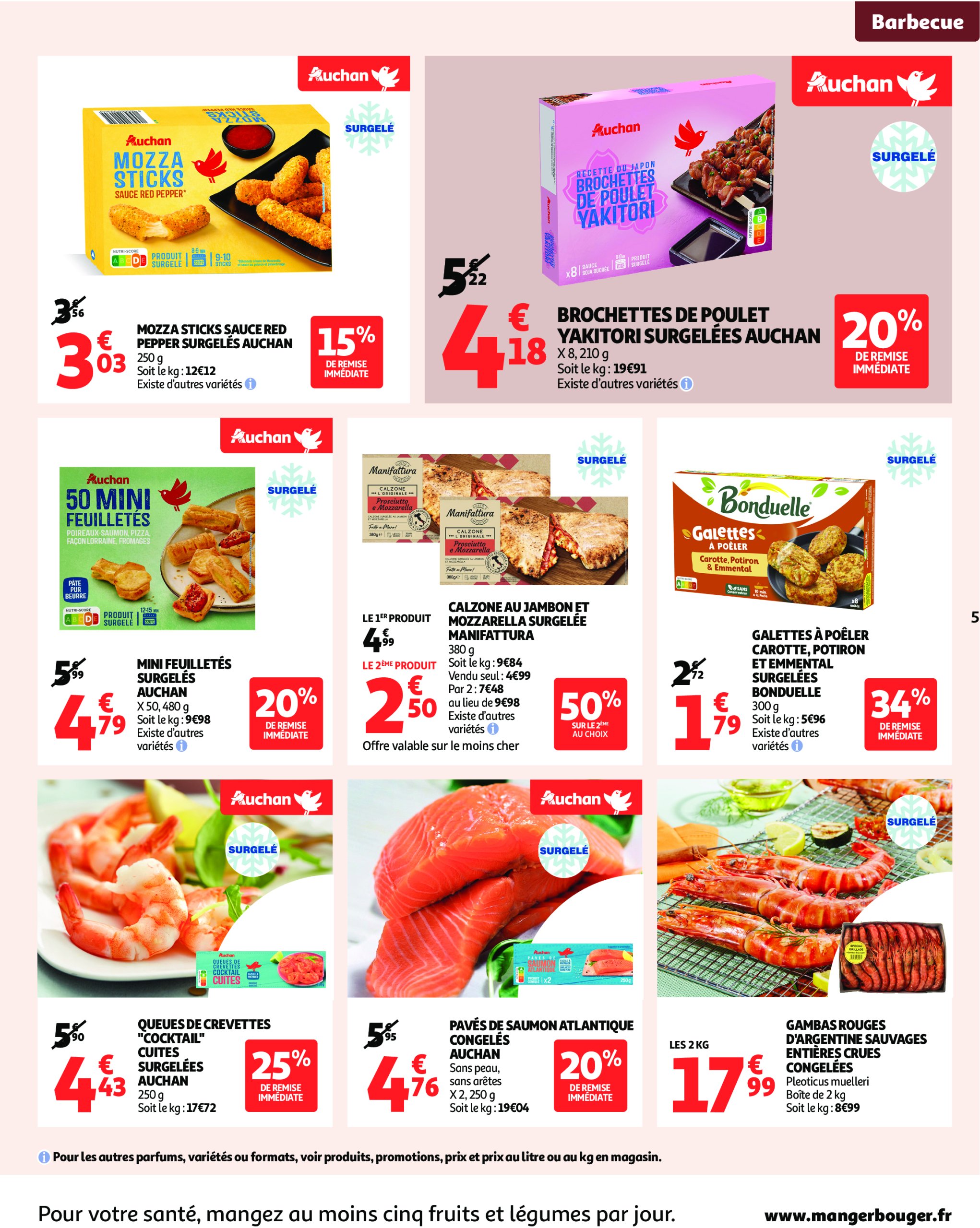 auchan - Auchan - Un été sans flamber votre budget folder geldig vanaf 08/07 - 20/07 - page: 5 auchan - Auchan - Un été sans flamber votre budget folder geldig vanaf 08/07 - 20/07 - page: 5