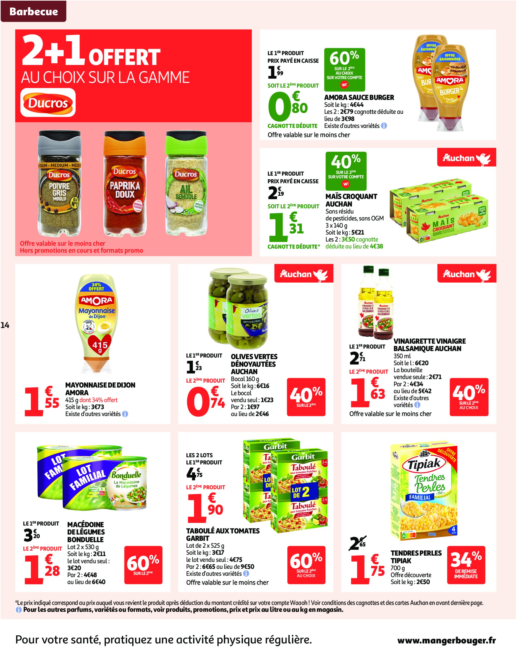 auchan - Auchan - Un été sans flamber votre budget folder geldig vanaf 08/07 - 20/07 - page: 14 auchan - Auchan - Un été sans flamber votre budget folder geldig vanaf 08/07 - 20/07 - page: 14
