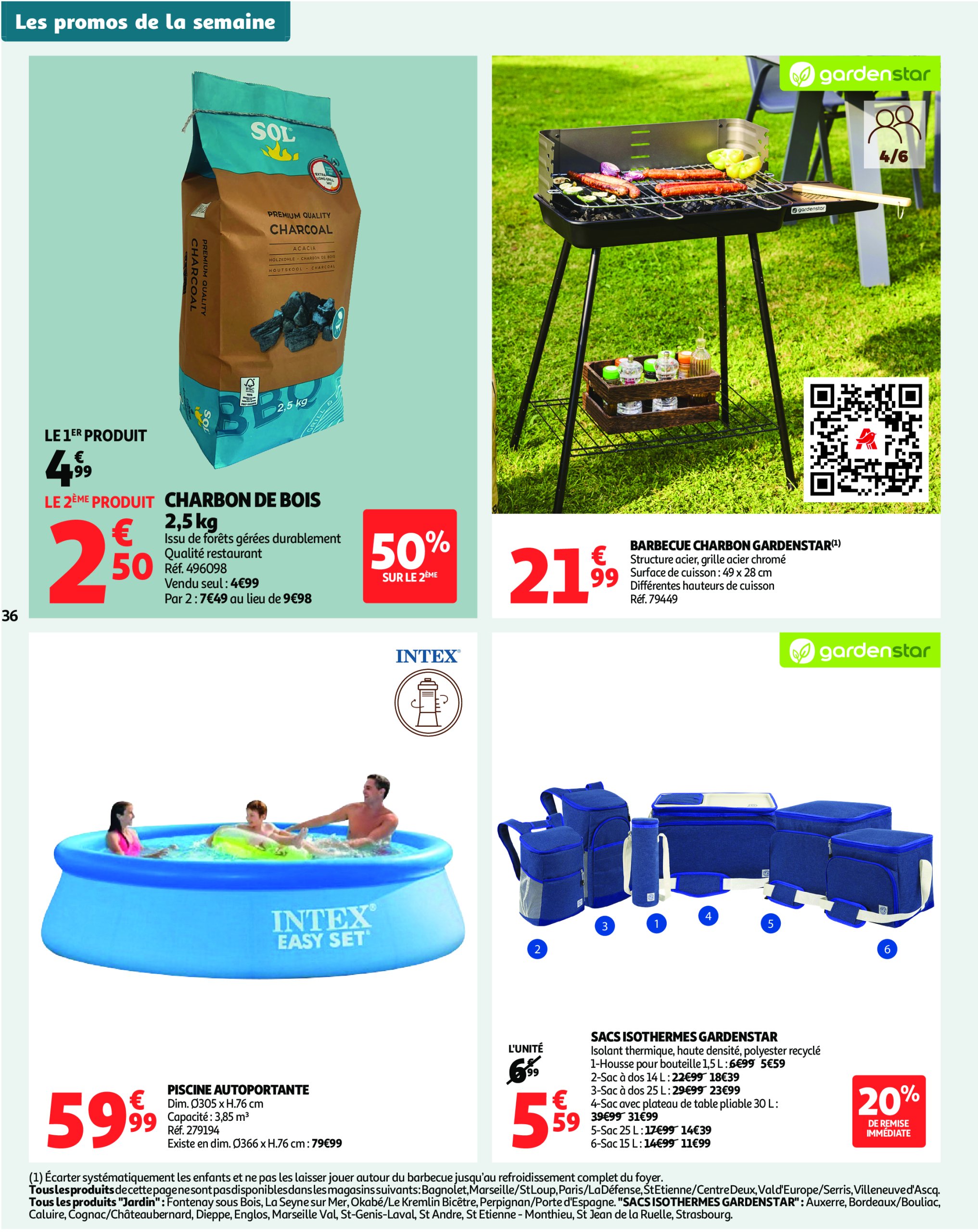 auchan - Auchan - Un été sans flamber votre budget folder geldig vanaf 08/07 - 20/07 - page: 36 auchan - Auchan - Un été sans flamber votre budget folder geldig vanaf 08/07 - 20/07 - page: 36