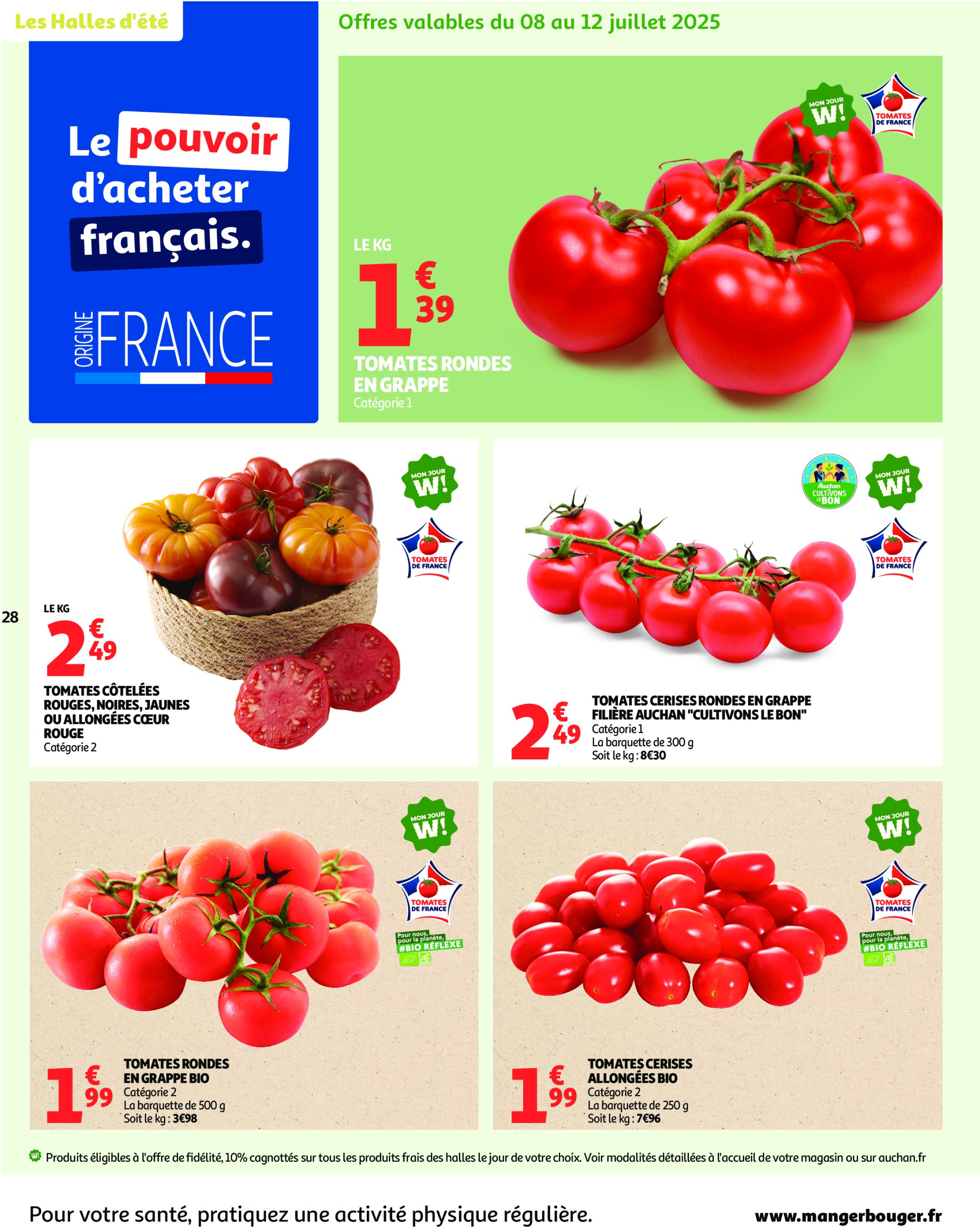 auchan - Auchan - Un été sans flamber votre budget folder geldig vanaf 08/07 - 20/07 - page: 28 auchan - Auchan - Un été sans flamber votre budget folder geldig vanaf 08/07 - 20/07 - page: 28