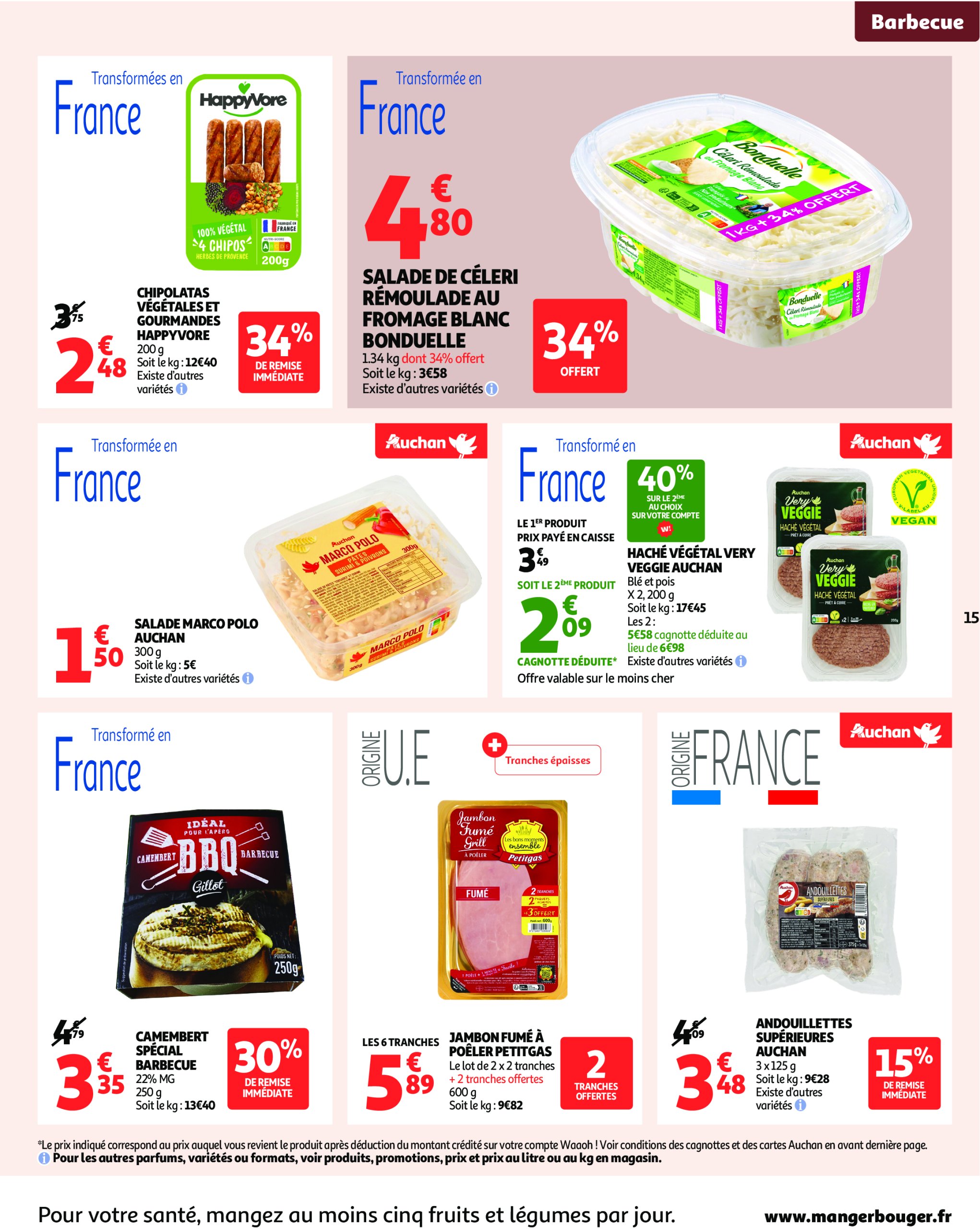 auchan - Auchan - Un été sans flamber votre budget folder geldig vanaf 08/07 - 20/07 - page: 15 auchan - Auchan - Un été sans flamber votre budget folder geldig vanaf 08/07 - 20/07 - page: 15