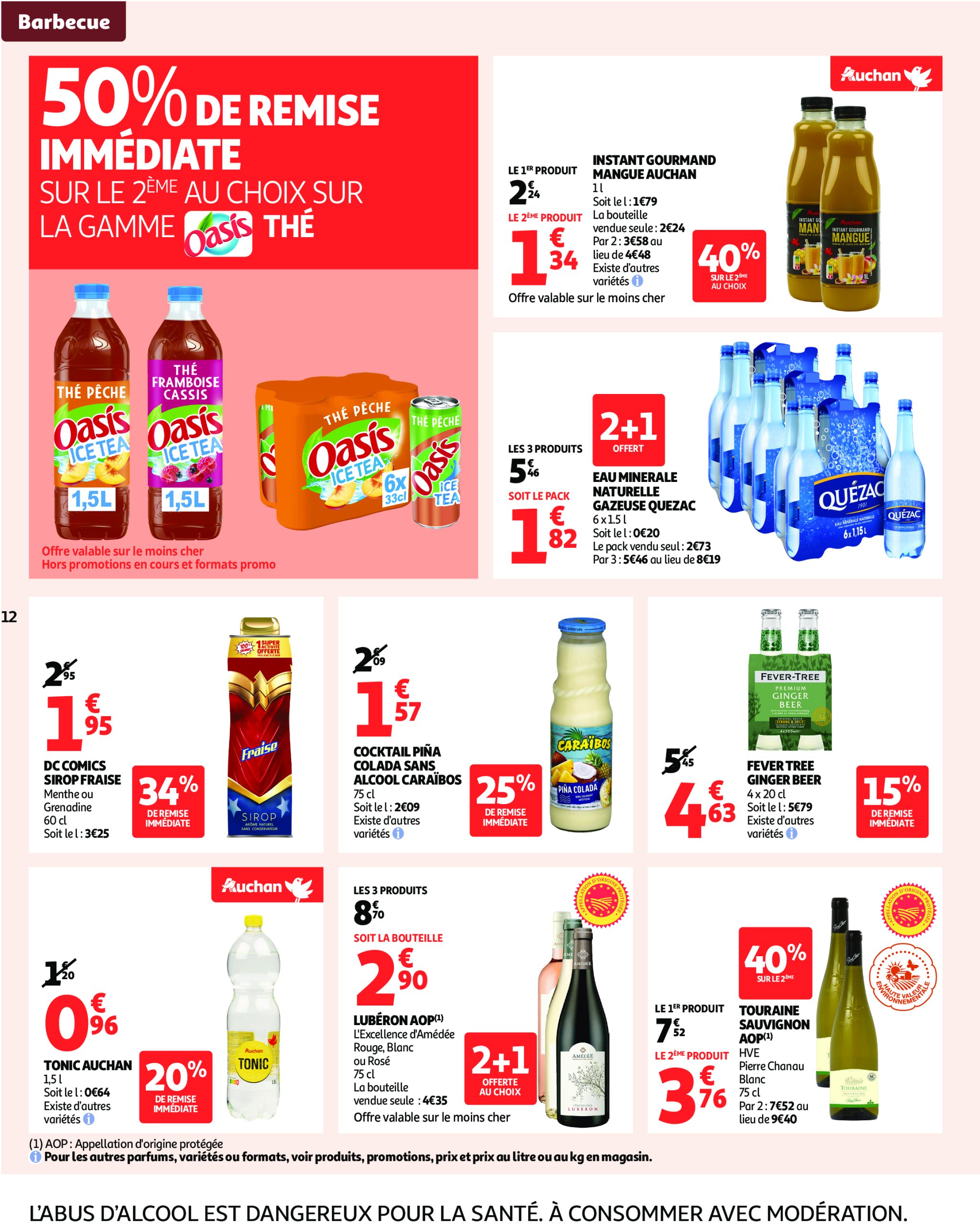 auchan - Auchan - Un été sans flamber votre budget folder geldig vanaf 08/07 - 20/07 - page: 12 auchan - Auchan - Un été sans flamber votre budget folder geldig vanaf 08/07 - 20/07 - page: 12