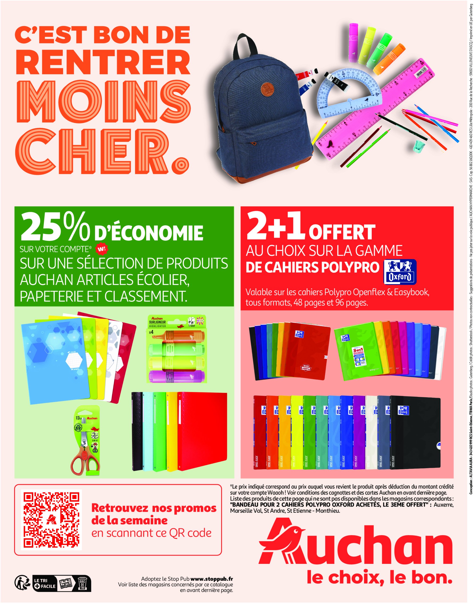 auchan - Auchan - Un été sans flamber votre budget folder geldig vanaf 08/07 - 20/07 - page: 48 auchan - Auchan - Un été sans flamber votre budget folder geldig vanaf 08/07 - 20/07 - page: 48
