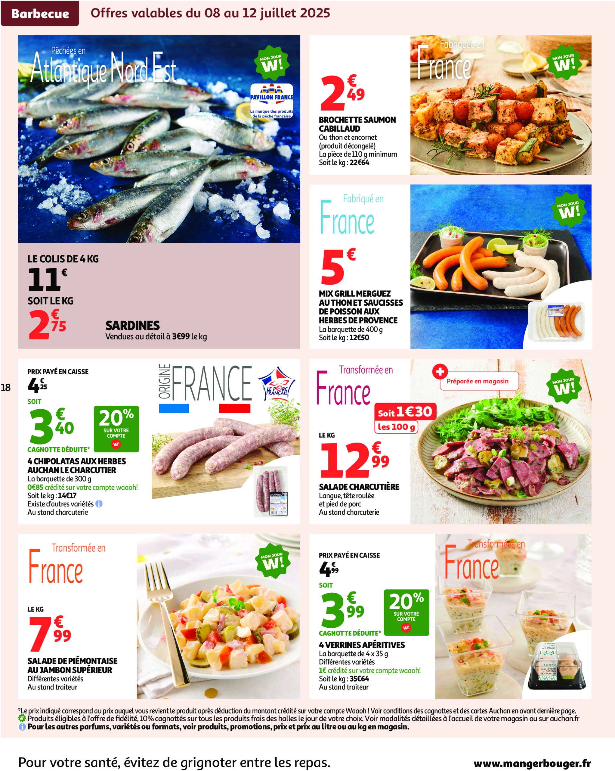 auchan - Auchan - Un été sans flamber votre budget folder geldig vanaf 08/07 - 20/07 - page: 18 auchan - Auchan - Un été sans flamber votre budget folder geldig vanaf 08/07 - 20/07 - page: 18